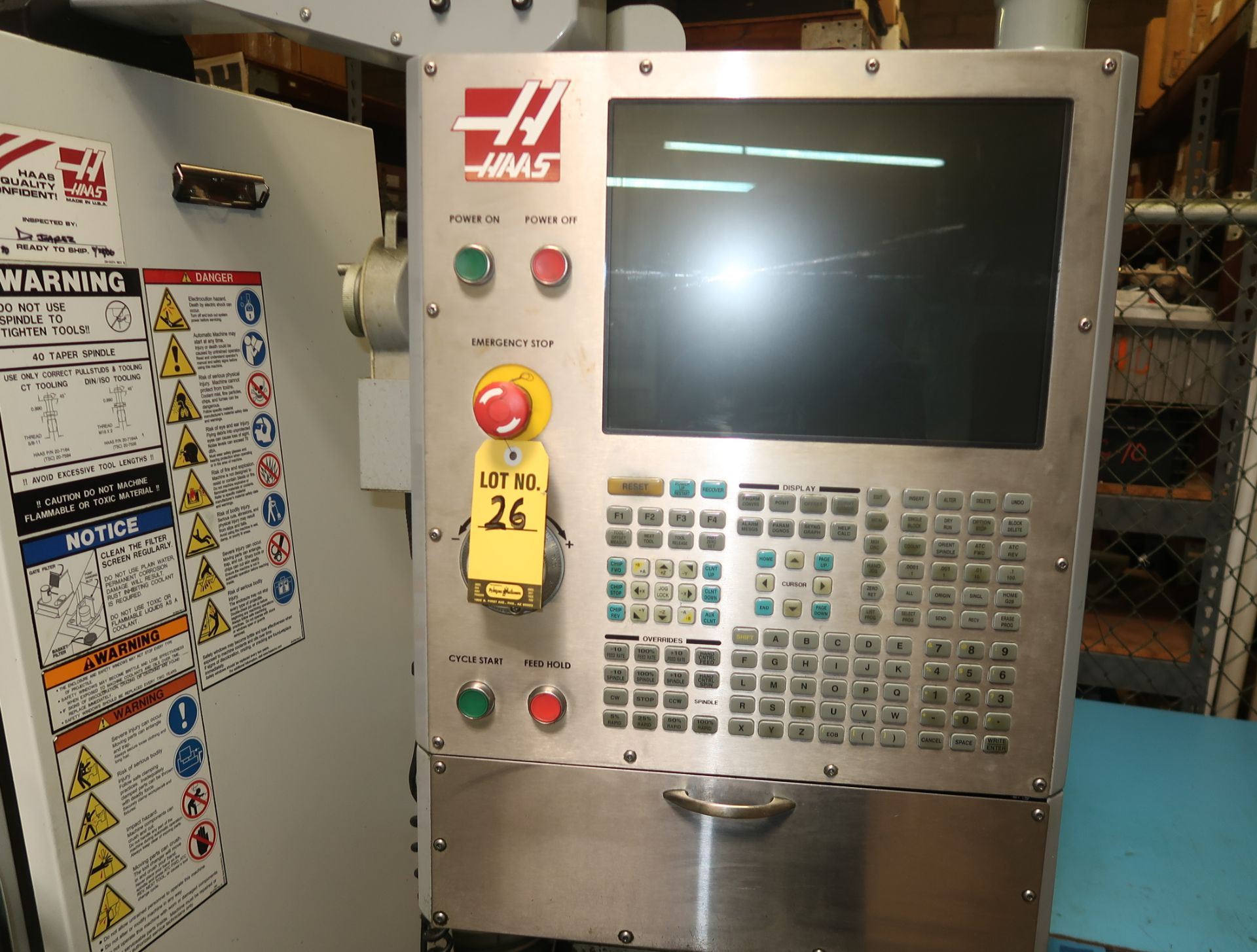 2006 HAAS VF-2SS CNC VERTICAL MACHINING CENTER, 4TH AXIS READY, SN. 1052590 - Image 2 of 7