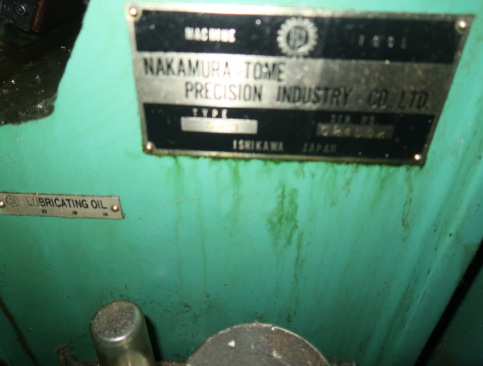 NAKAMURA-TOME SLANT 1 CNC TURNING CENTER, FANUC 11-T CONTROL, SN. C24502 W/TOOL HOLDERS, ETC. ON - Image 7 of 8