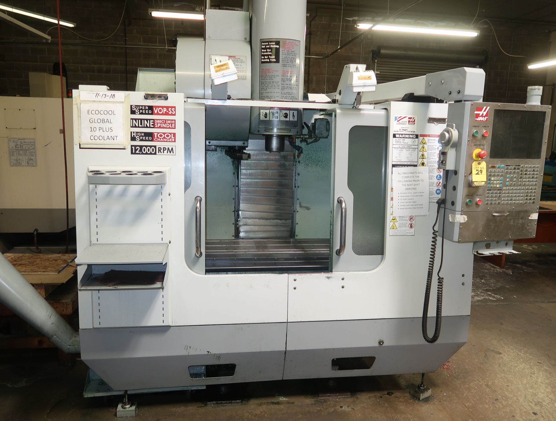 2006 HAAS VF-2SS CNC VERTICAL MACHINING CENTER, 4TH AXIS READY, SN. 1052591