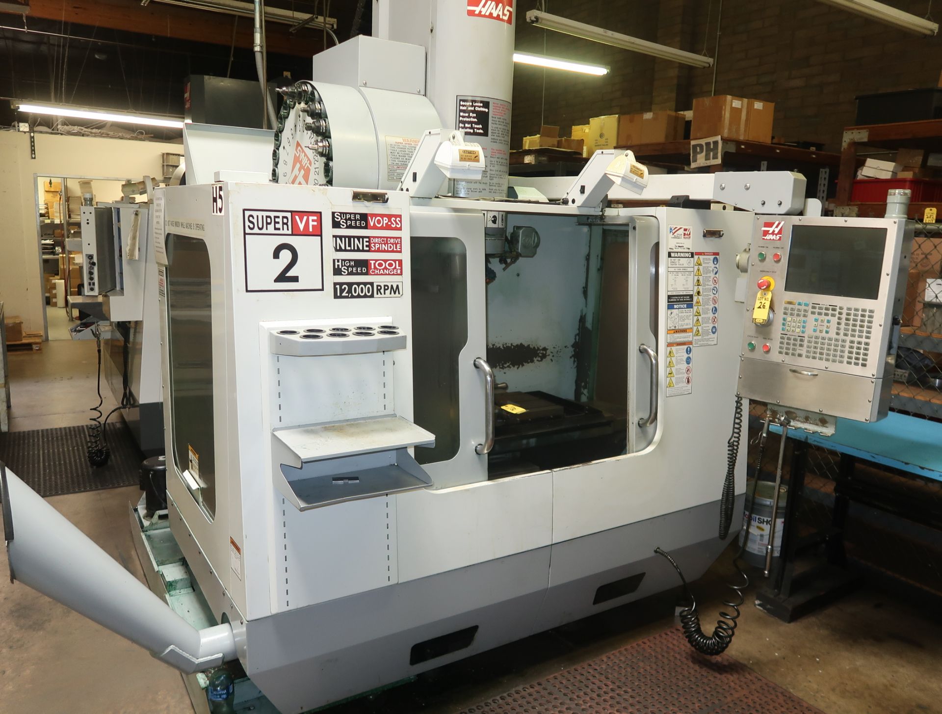 2006 HAAS VF-2SS CNC VERTICAL MACHINING CENTER, 4TH AXIS READY, SN. 1052590