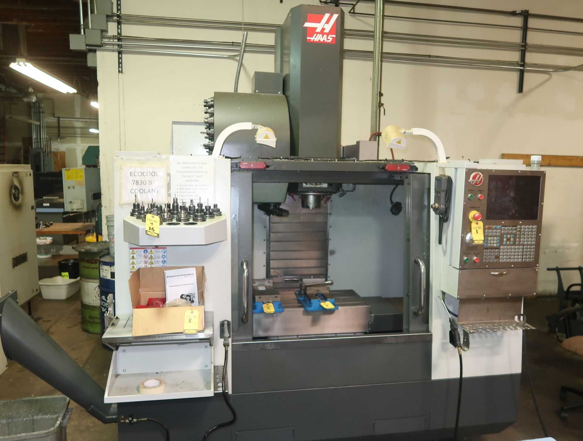 2015 HAAS VF-2SS CNC VERTICAL MACHINING CENTER, 4TH AXIS READY, SN. 1123663