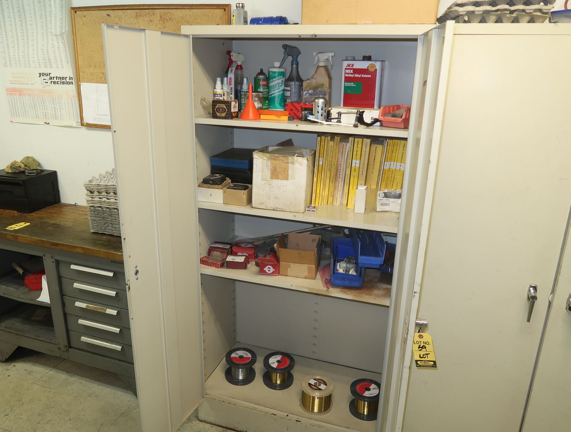 LOT SUPPLY CABINET W/CONTENTS