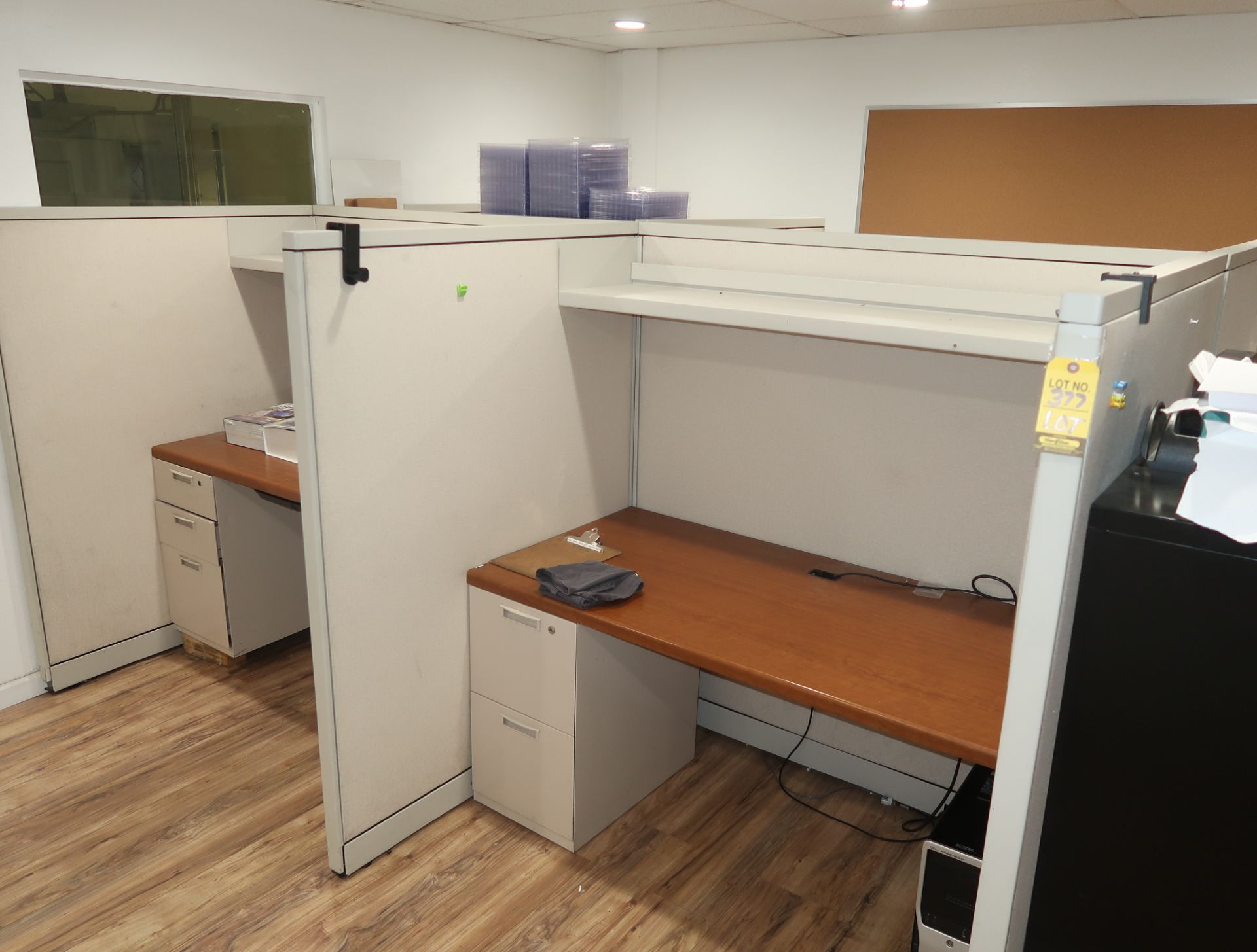 LOT 4-CUBICLES, DESKS, COMPUTES, ETC. (NO MICROSCOPES)