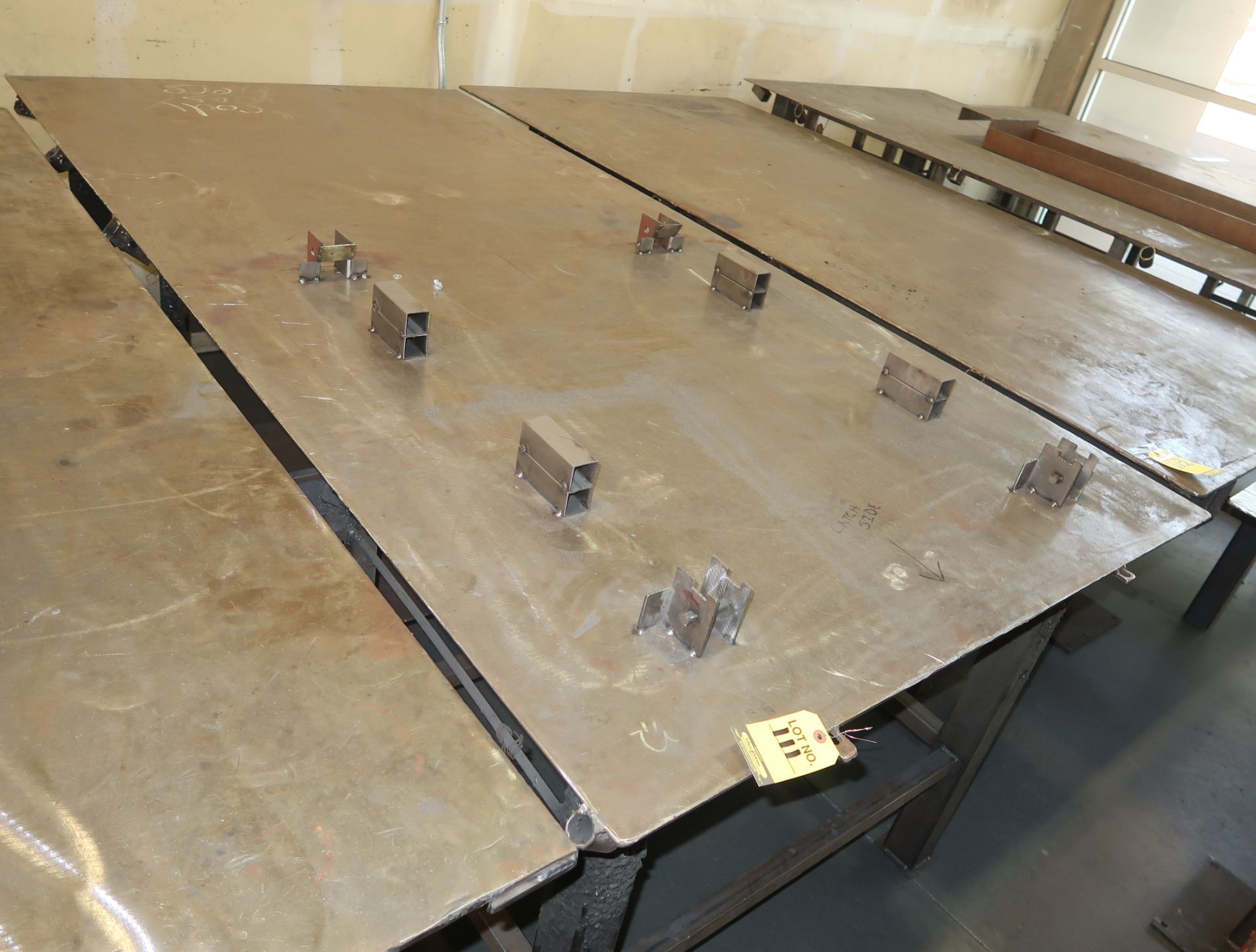 WELDING TABLE 8'X4' W/ ATTACHMENTS