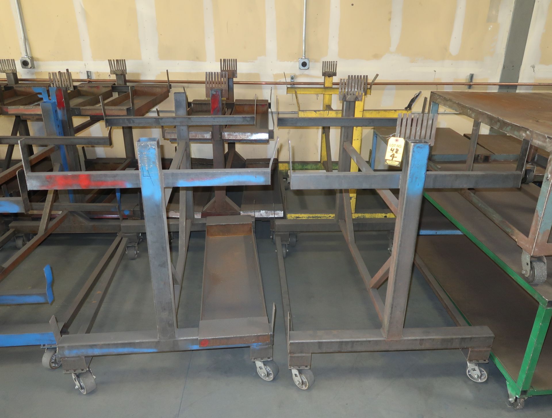 SHOP FABRICATED MATERIAL CARTS 38"X48" - Image 2 of 2