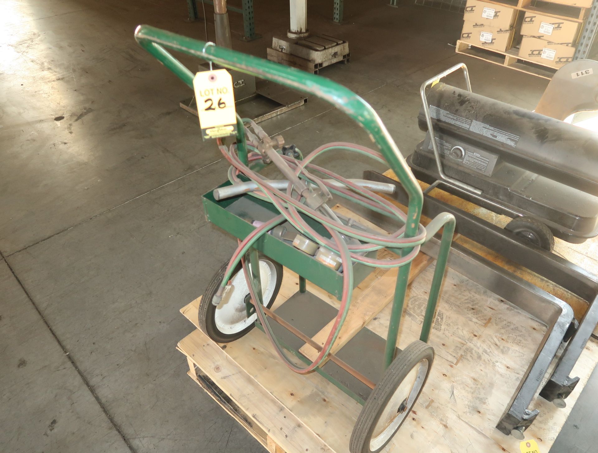 WELDING TANK CART W/ CONTENTS