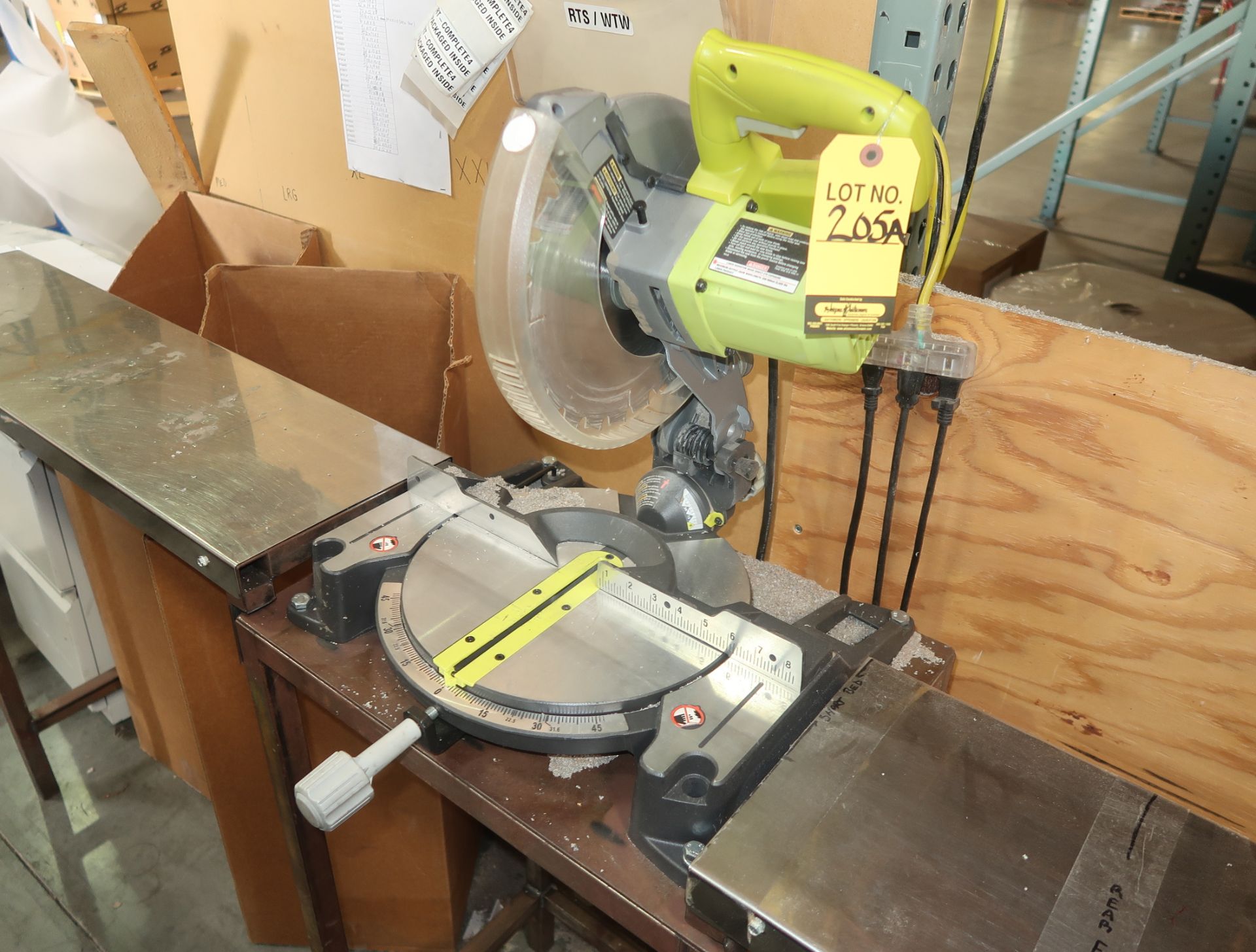 RYOBI MITRE CHOP SAW W/ TABLE - Image 2 of 2