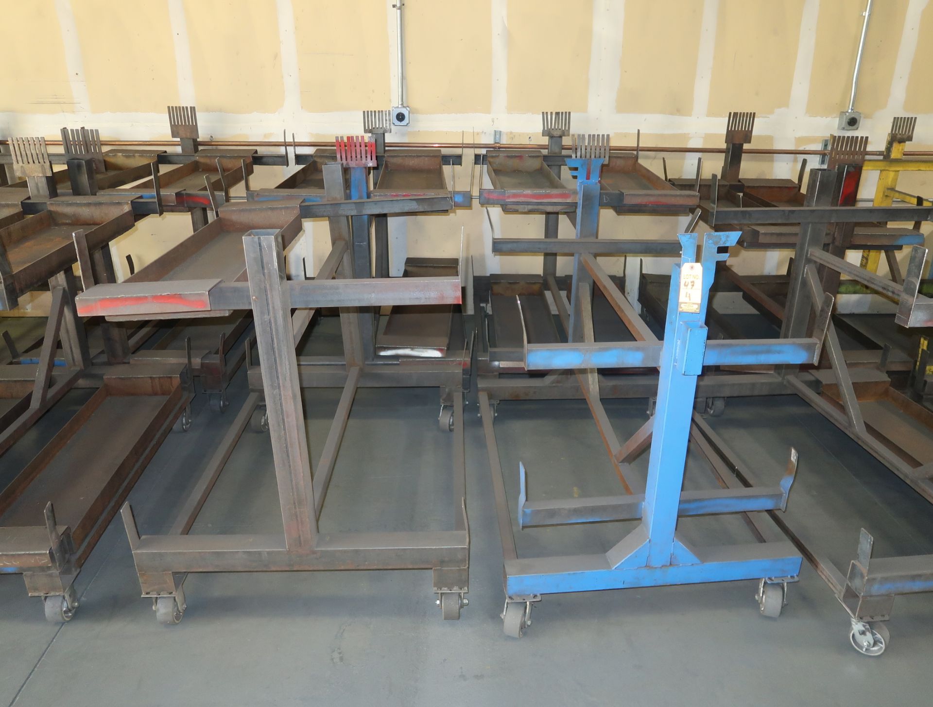 SHOP FABRICATED MATERIAL CARTS 38"X48"