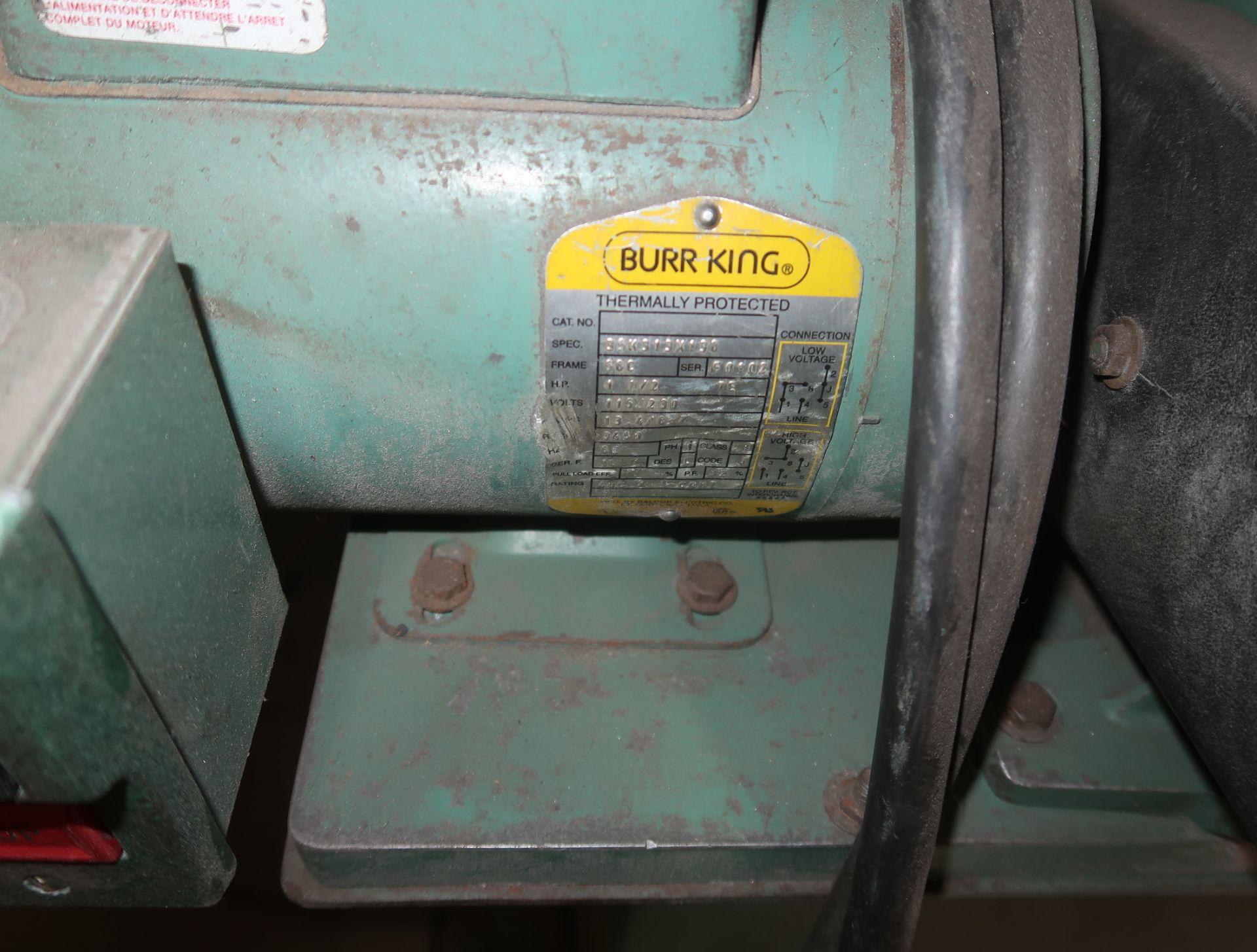 BURR KING 3 WHEEL BELT GRINDER MDL. 760 - Image 2 of 4