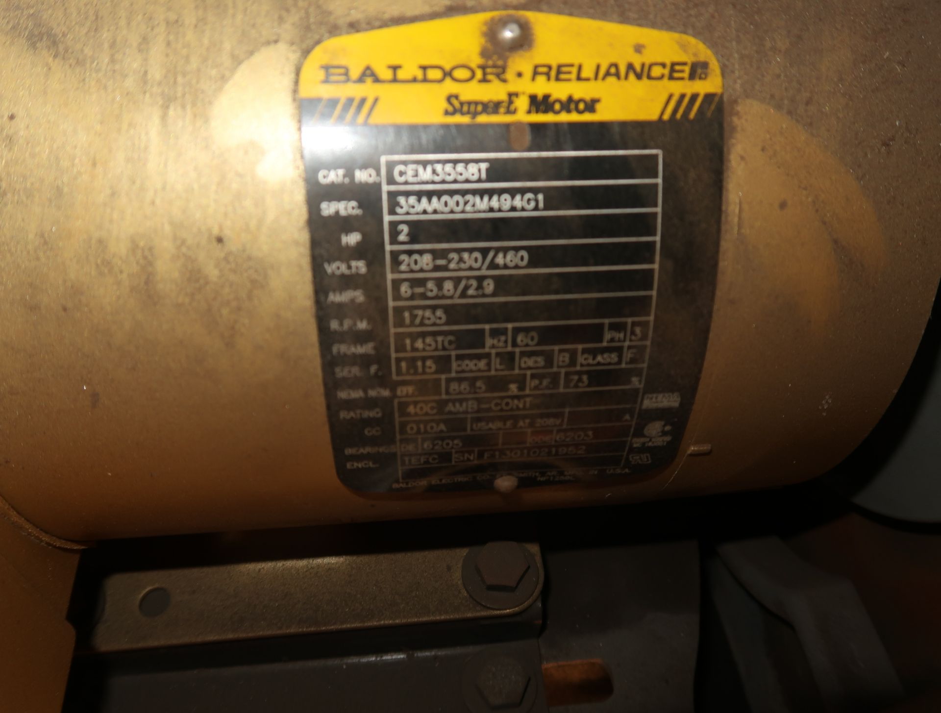 KALAMAZOO 20" HEAVY DUTY VERTICAL DISC SANDER MDL. D520 SN. 0213001 - Image 3 of 3