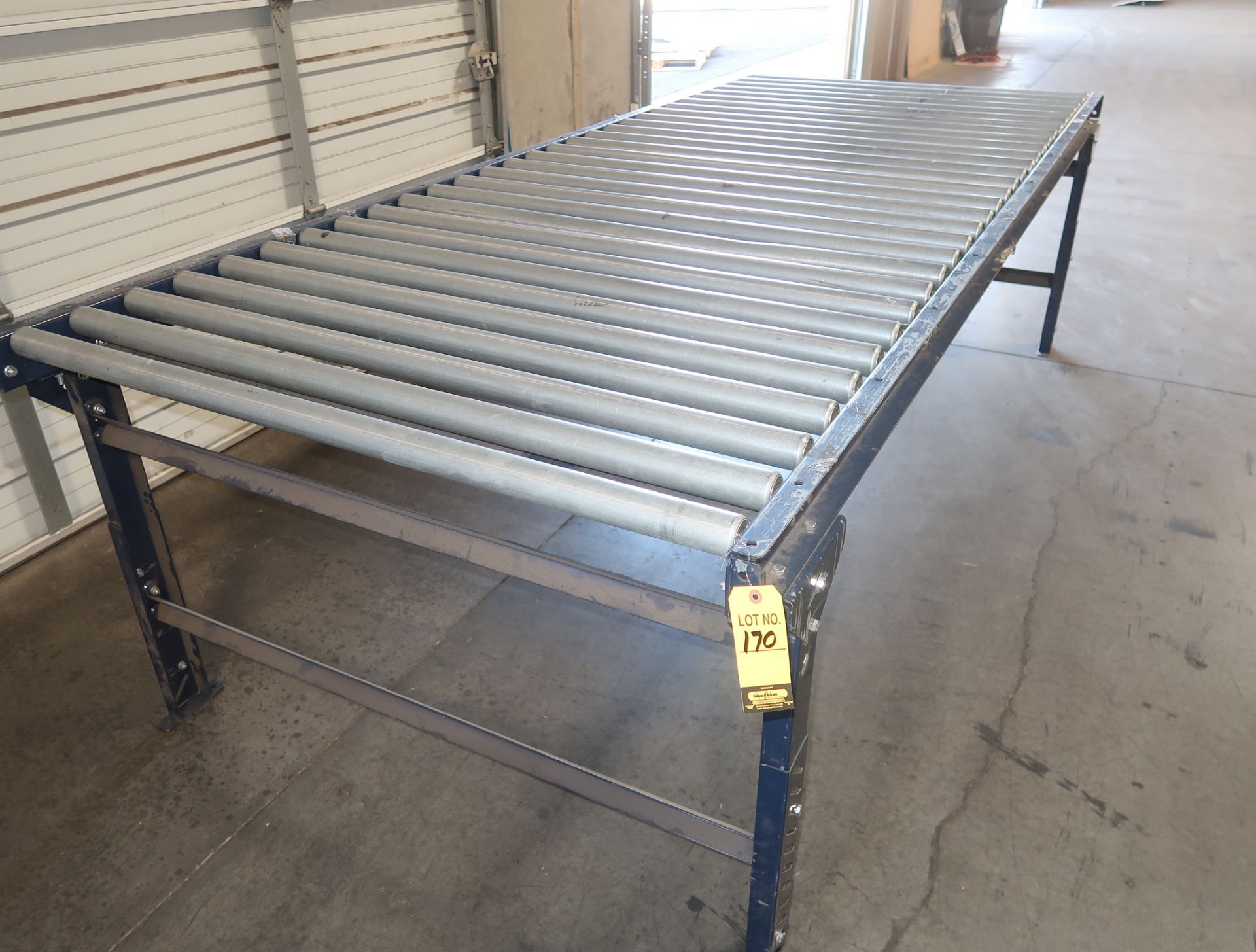 ROLLER CONVEYOR TABLE W/ LEGS 4'X10' - Image 2 of 2