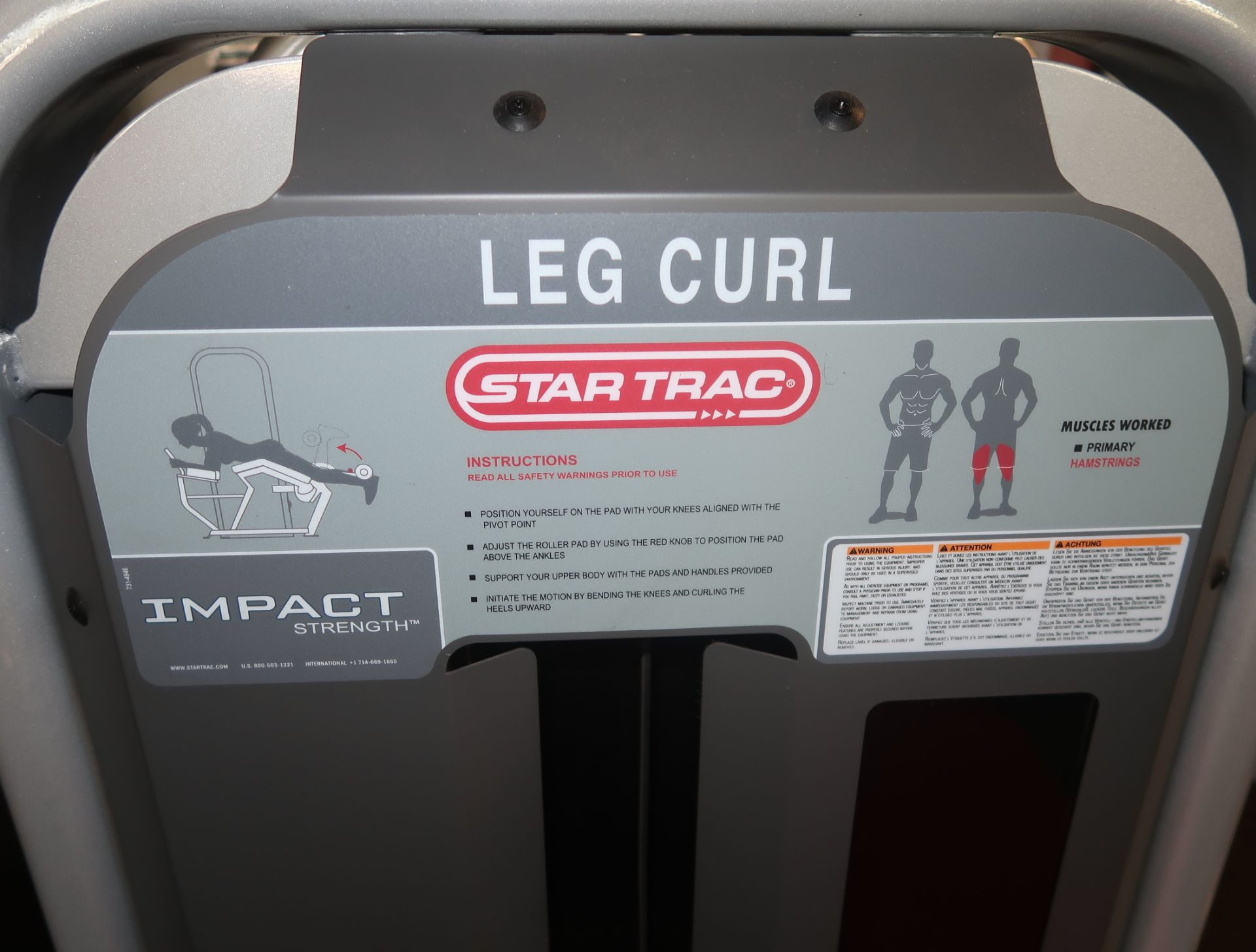 STAR TRAC LEG CURL - Image 2 of 2