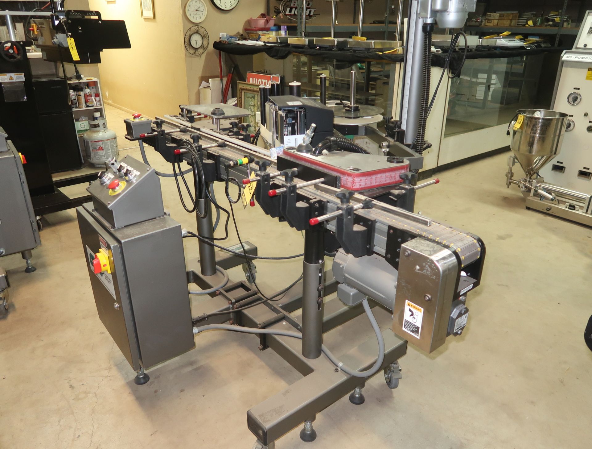 CTM MDL. 3600-PA PRINTER APPLICATOR LABELING SYSTEM & CONVEYOR - Image 9 of 9