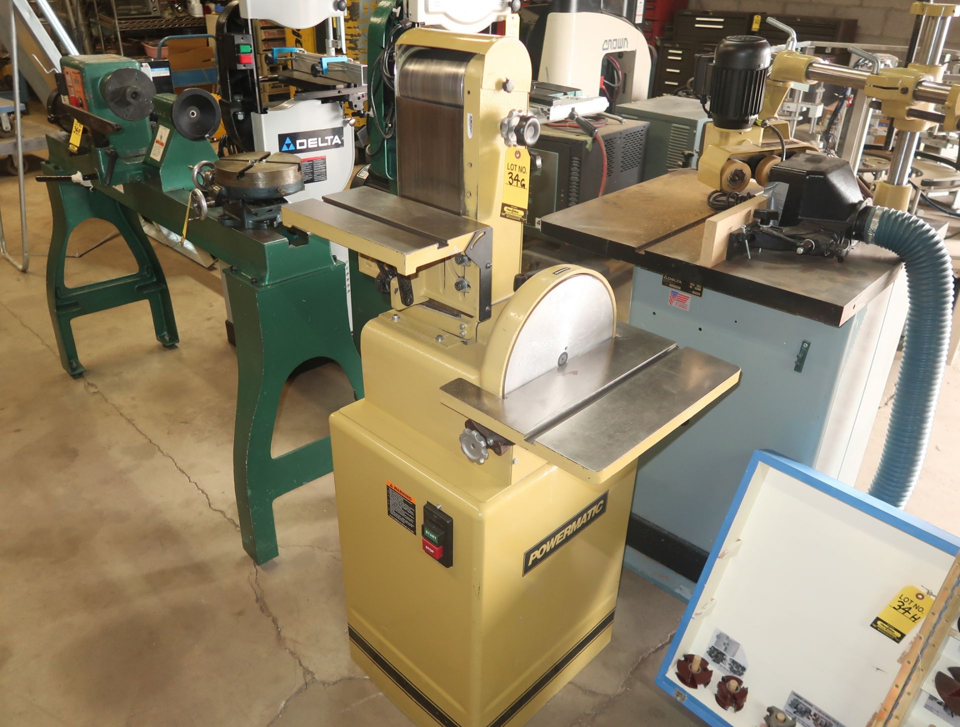 POWERMATIC BELT & DISC SANDER, 16" X 48" BELT, MDL. BD31A - Image 2 of 2