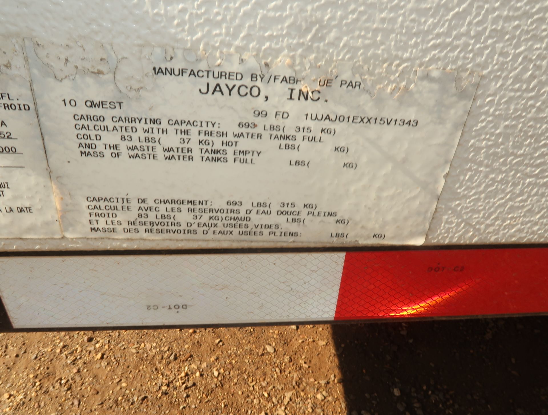 JAYCO INC EAGLE QUEST 10 FOLDING POP UP CAMPER IUJAJ01EXX15V1343 - Image 4 of 5