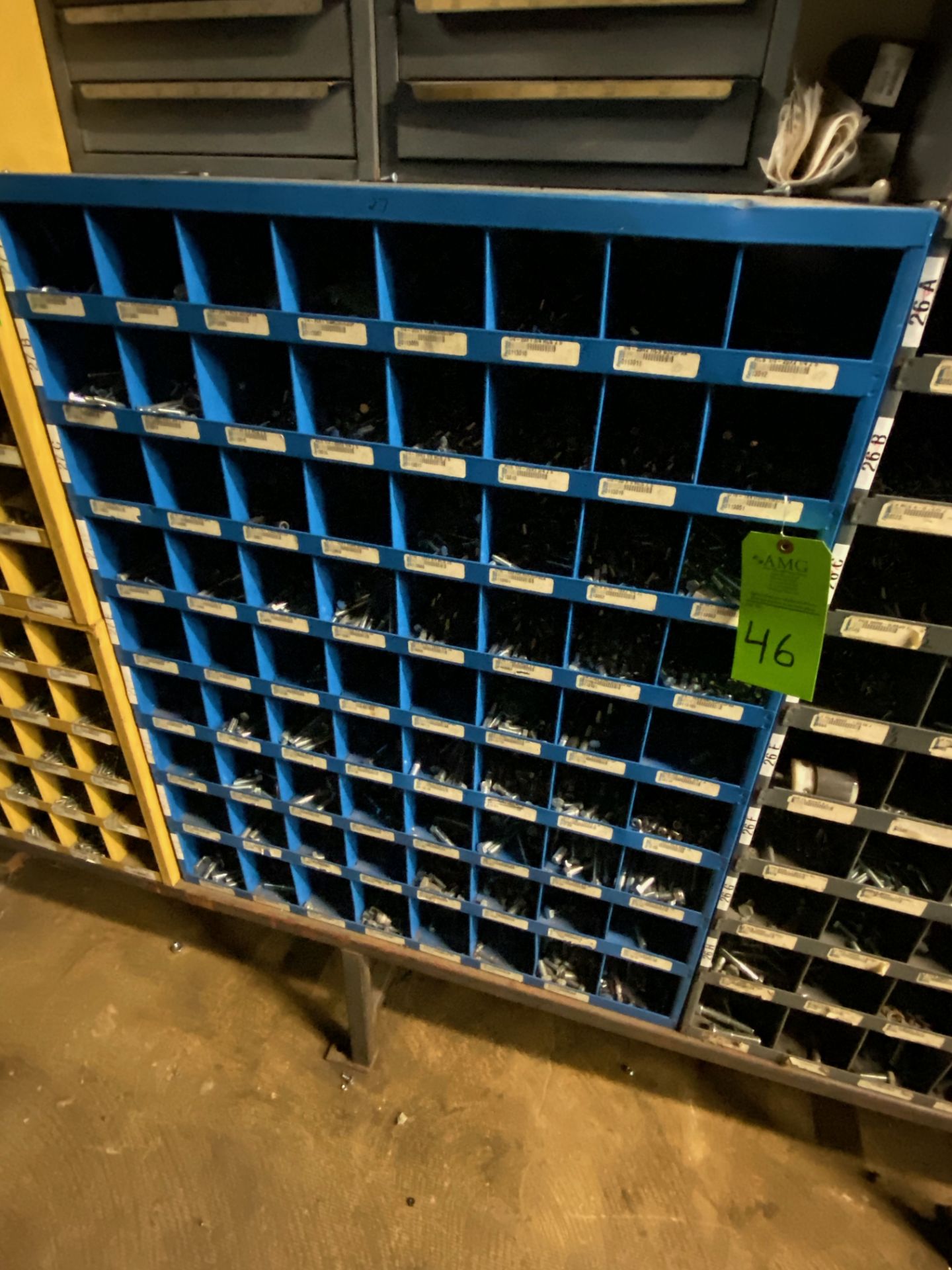 metal parts bins