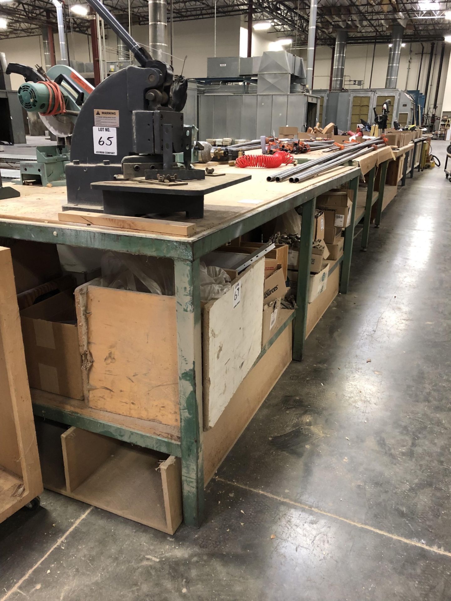 Lot: 2 Heavy Duty Shop Tables