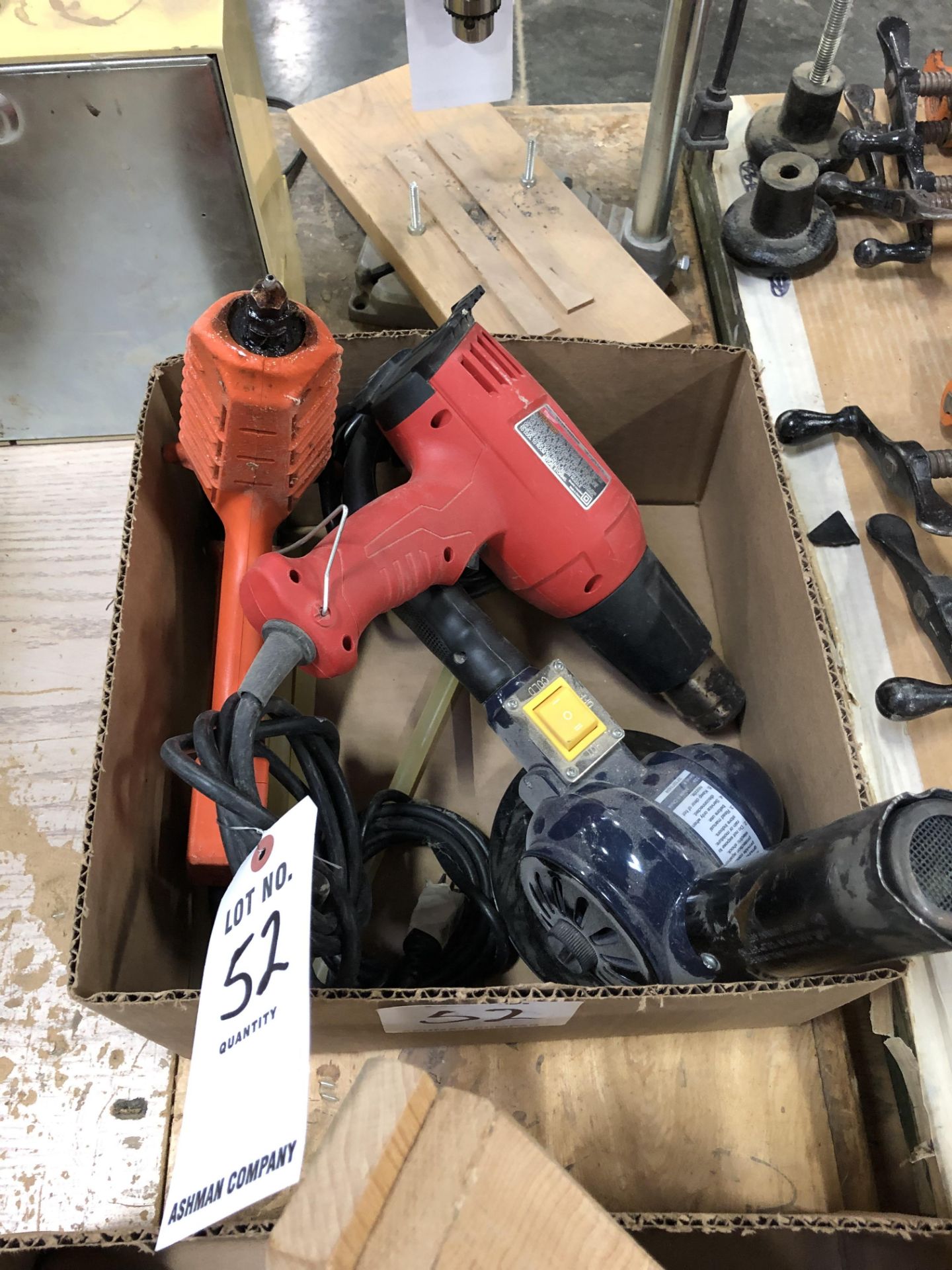 Lot: (2) Heat Guns, (1) Glue Gun