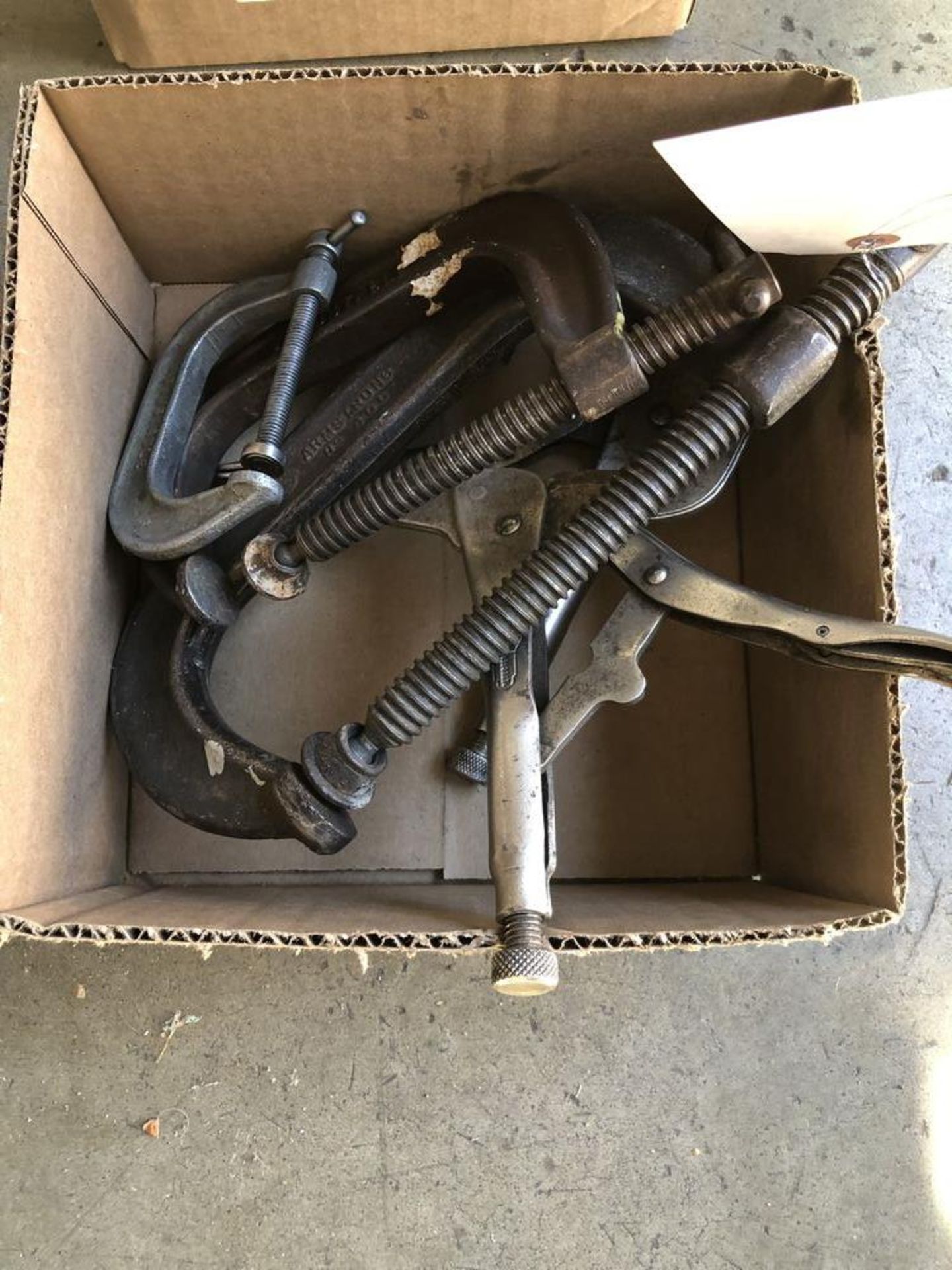 (LOT) C-CLAMPS, WELDING CLAMPS