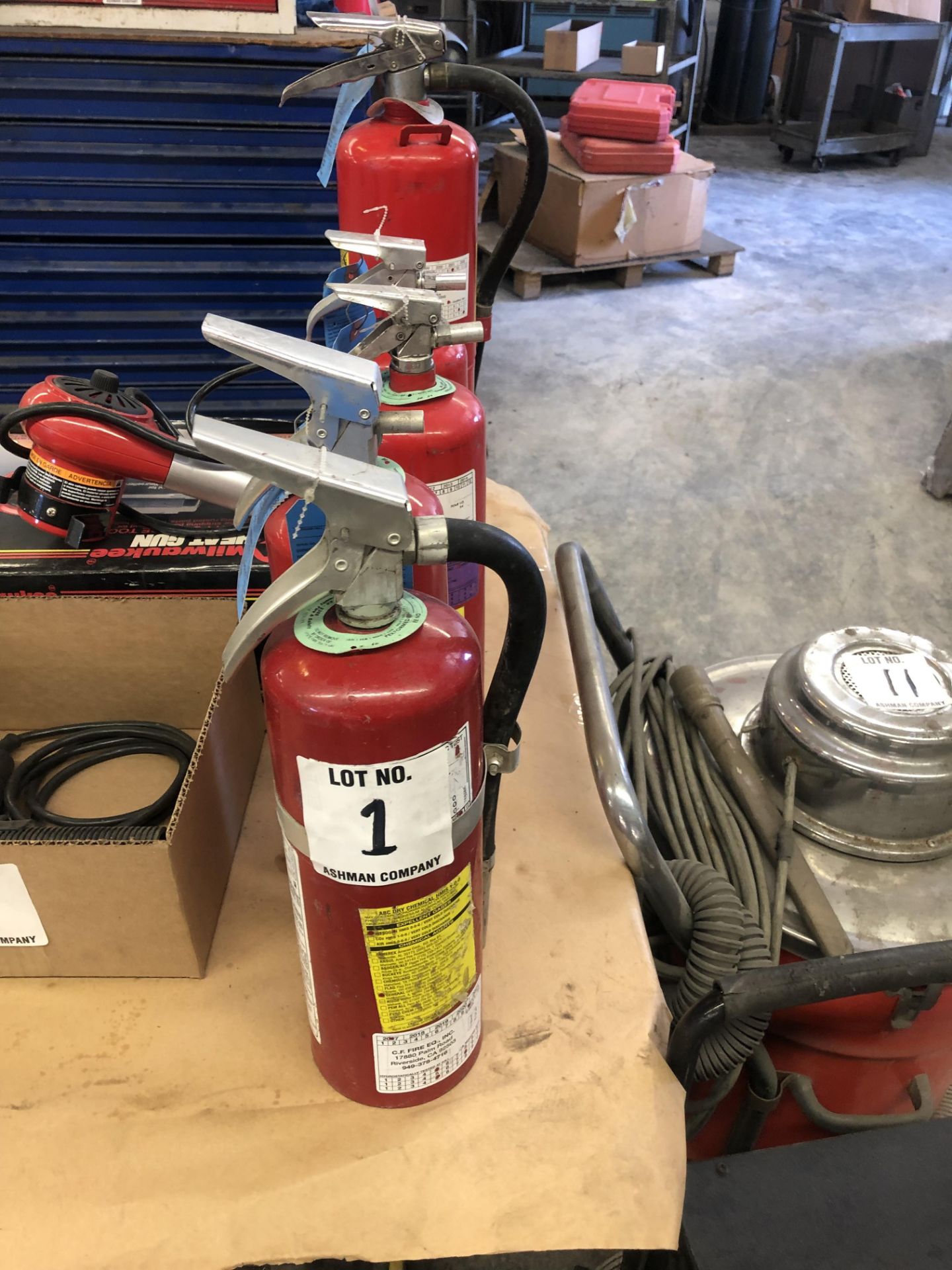 (5) FIRE EXTINGUISHERS