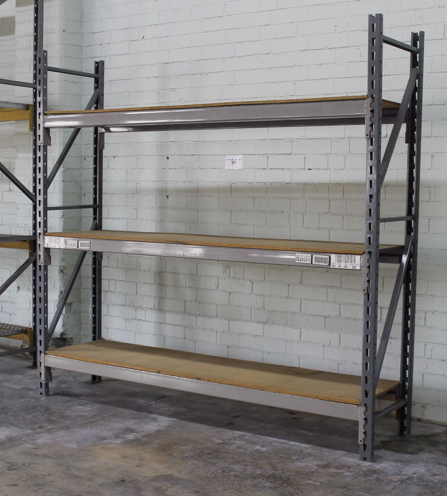 NEW 20 SECTIONS OF 96"H X 24"D X 96"L STOCK ROOM PALLET RACK SHELVING