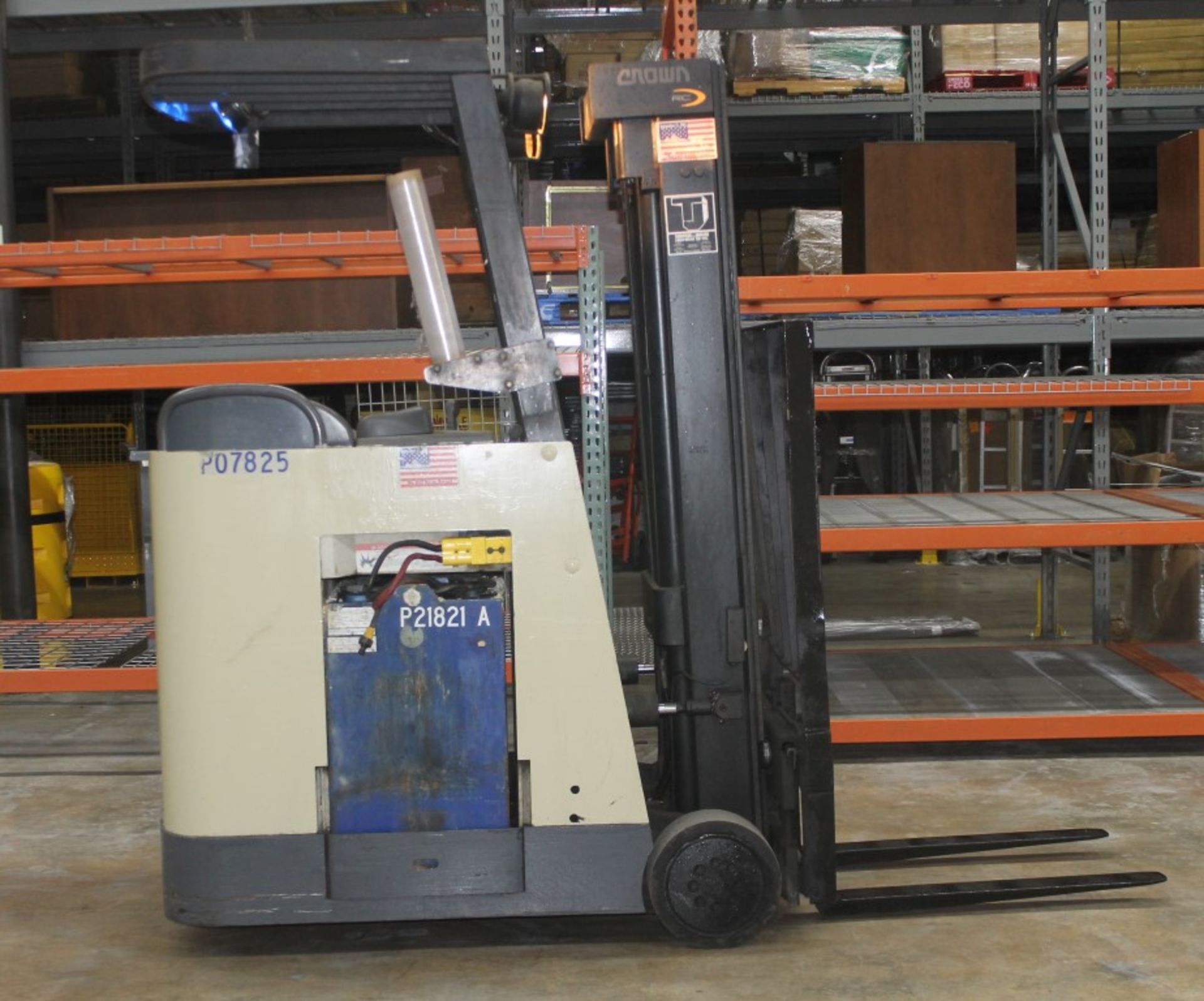 2003 CROWN 3000 LBS. CAPACITY ELECTRIC STAND UP FORKLIFT, (WATCH VIDEO)