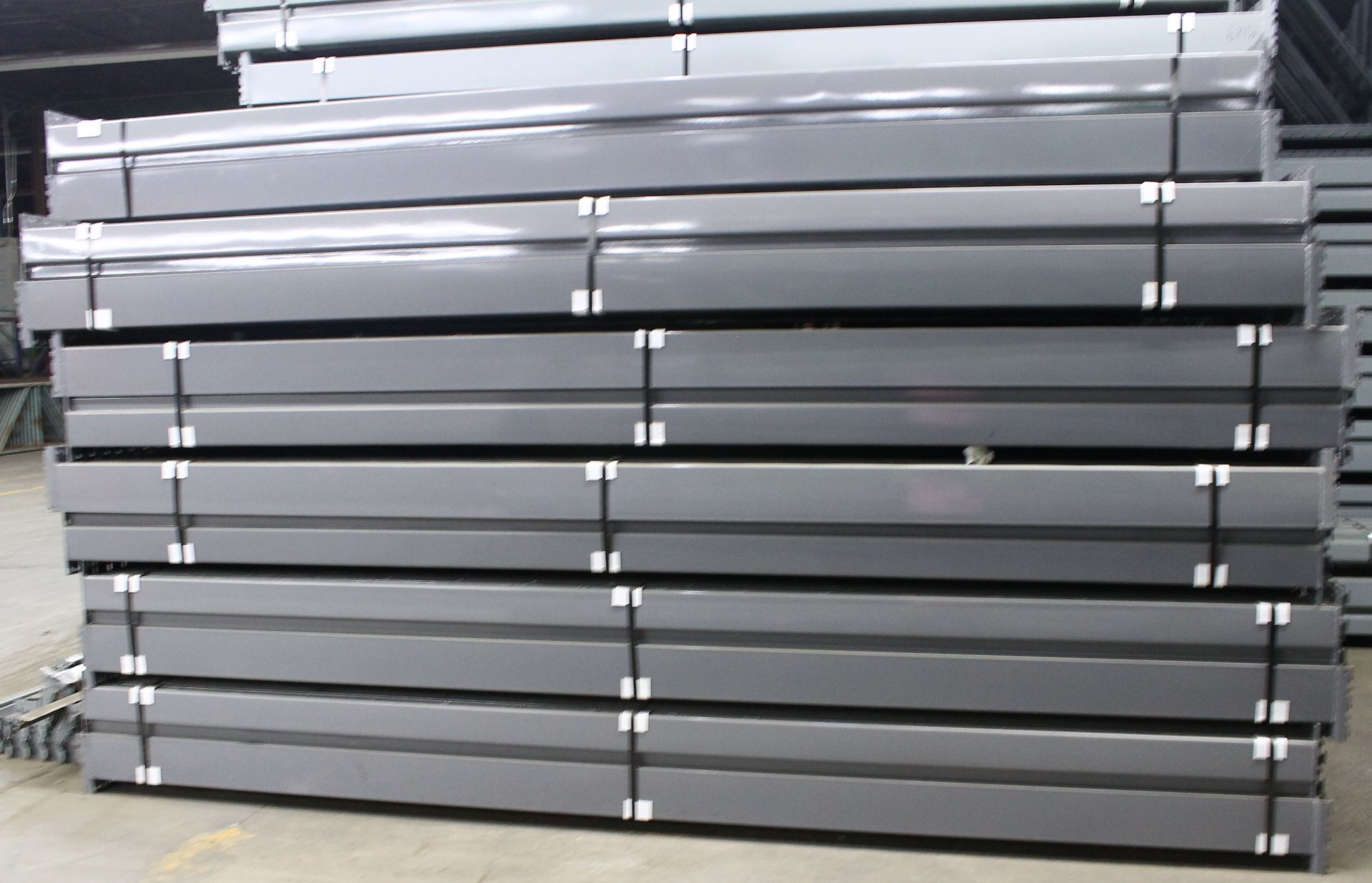 14 BAYS OF 24'H X 42"D X 144"L KEYSTONE STYLE PALLET RACKS - Image 3 of 3