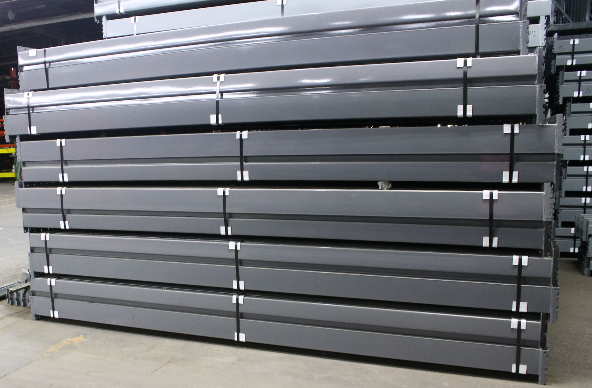 28 BAYS OF 24'H X 42"D X 144"L KEYSTONE STYLE PALLET RACKS