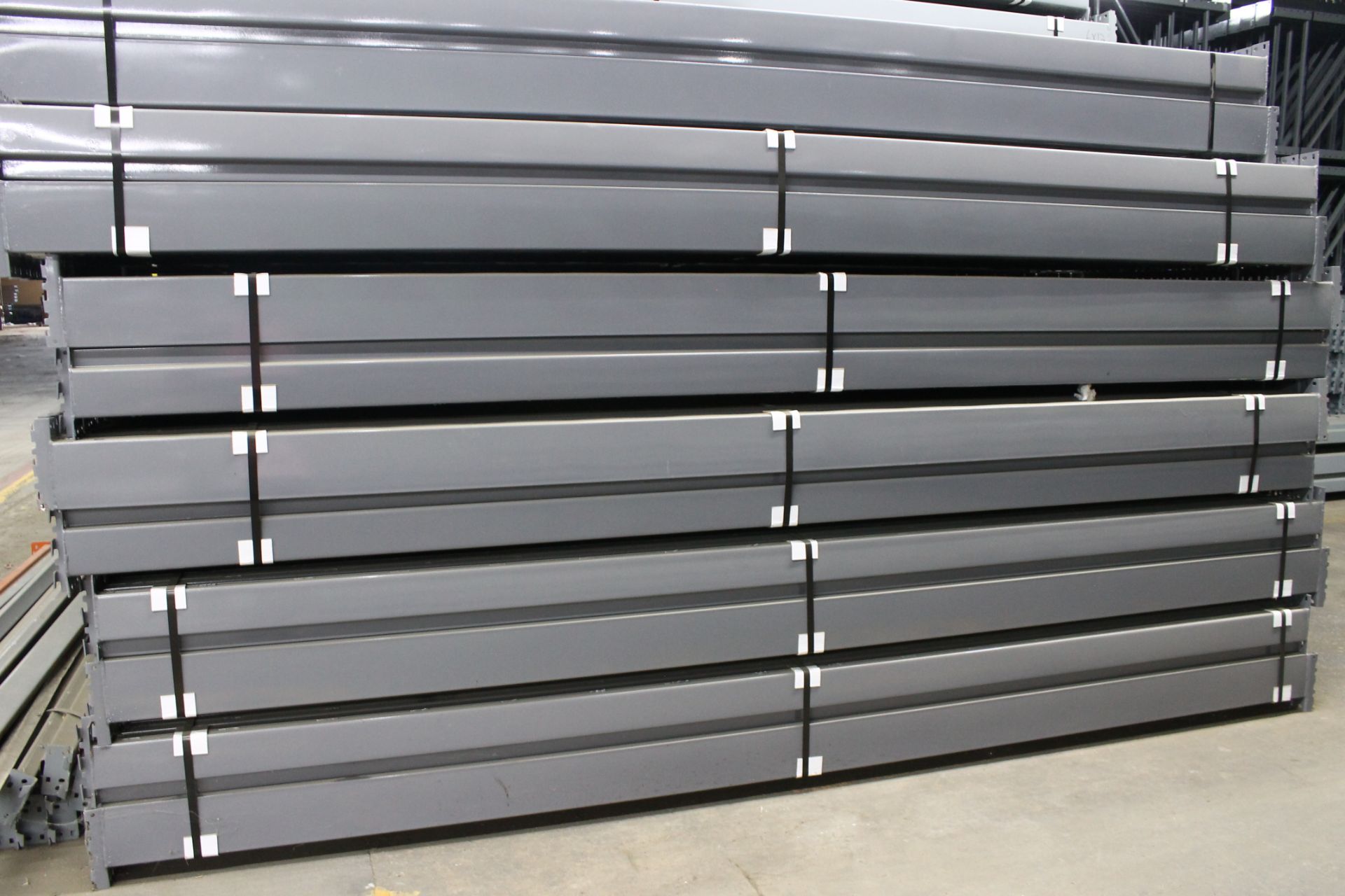 20 BAYS OF 24'H X 42"D X 144"L NEW KEYSTONE STYLE PALLET RACKS - Image 2 of 3