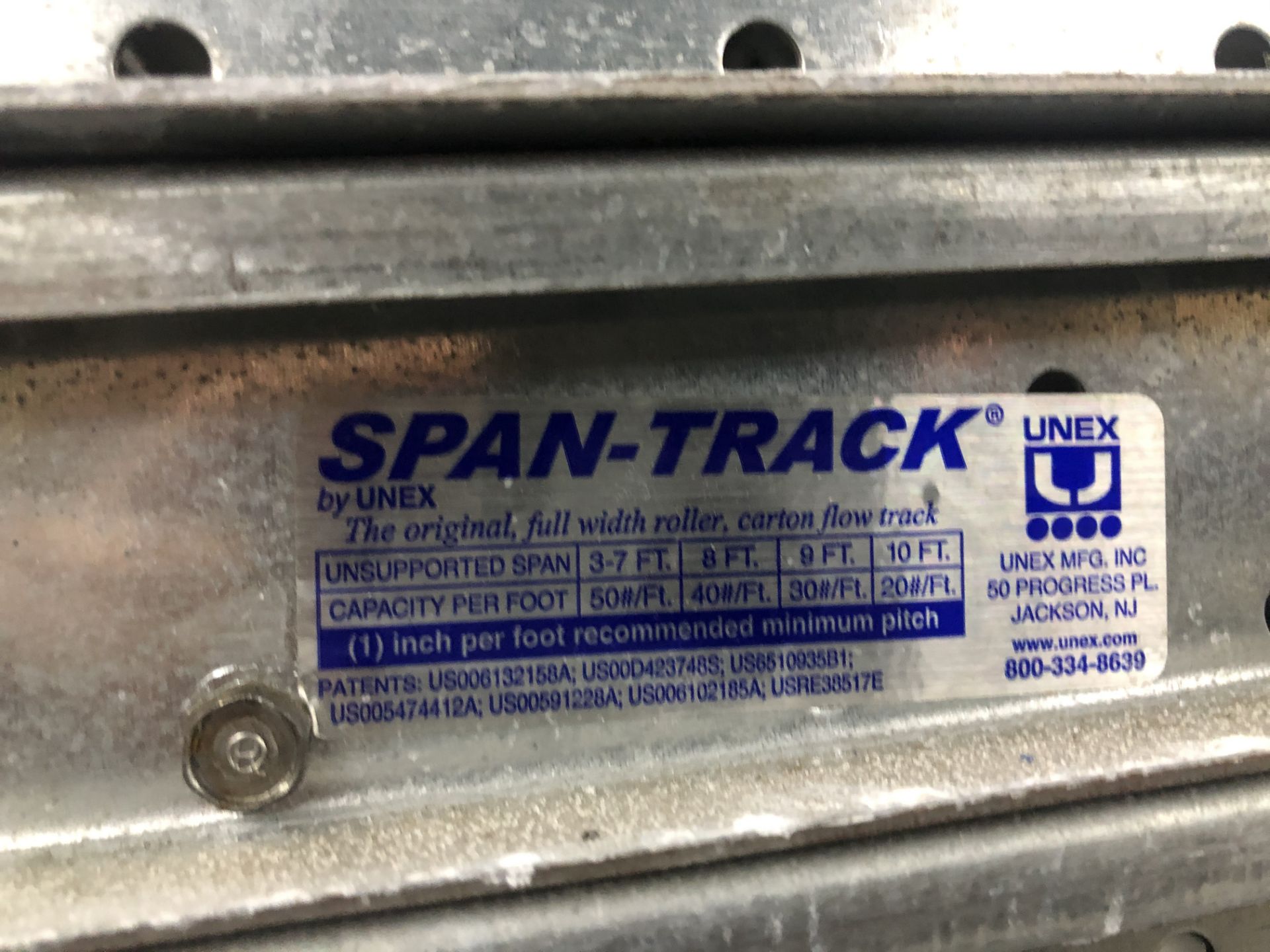 50 PCS OF USED SPAN TRACK - Image 2 of 2