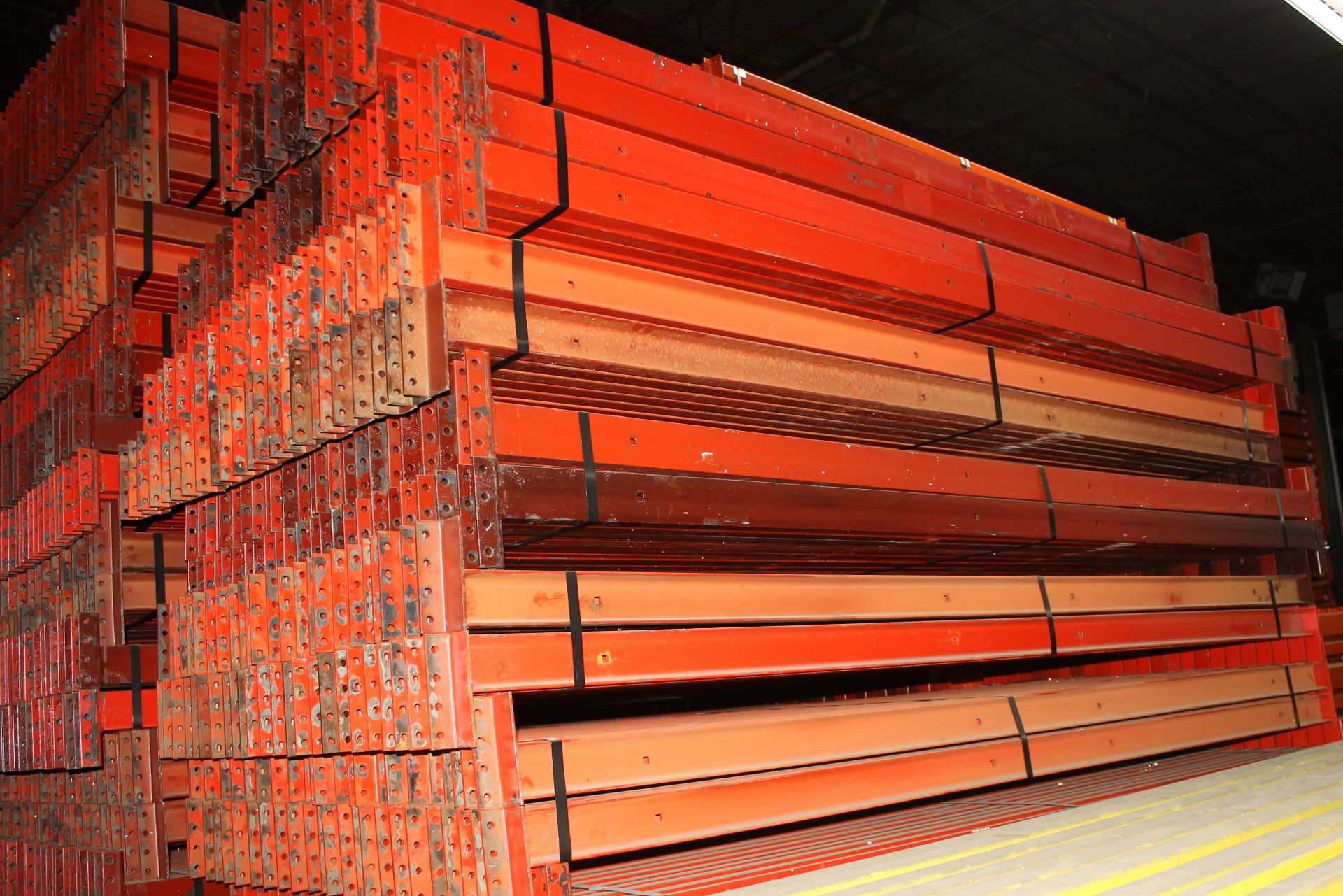 28 BAYS OF 126"H X 42"D X 102"L STRUCTURAL PALLET RACKS - Image 3 of 4