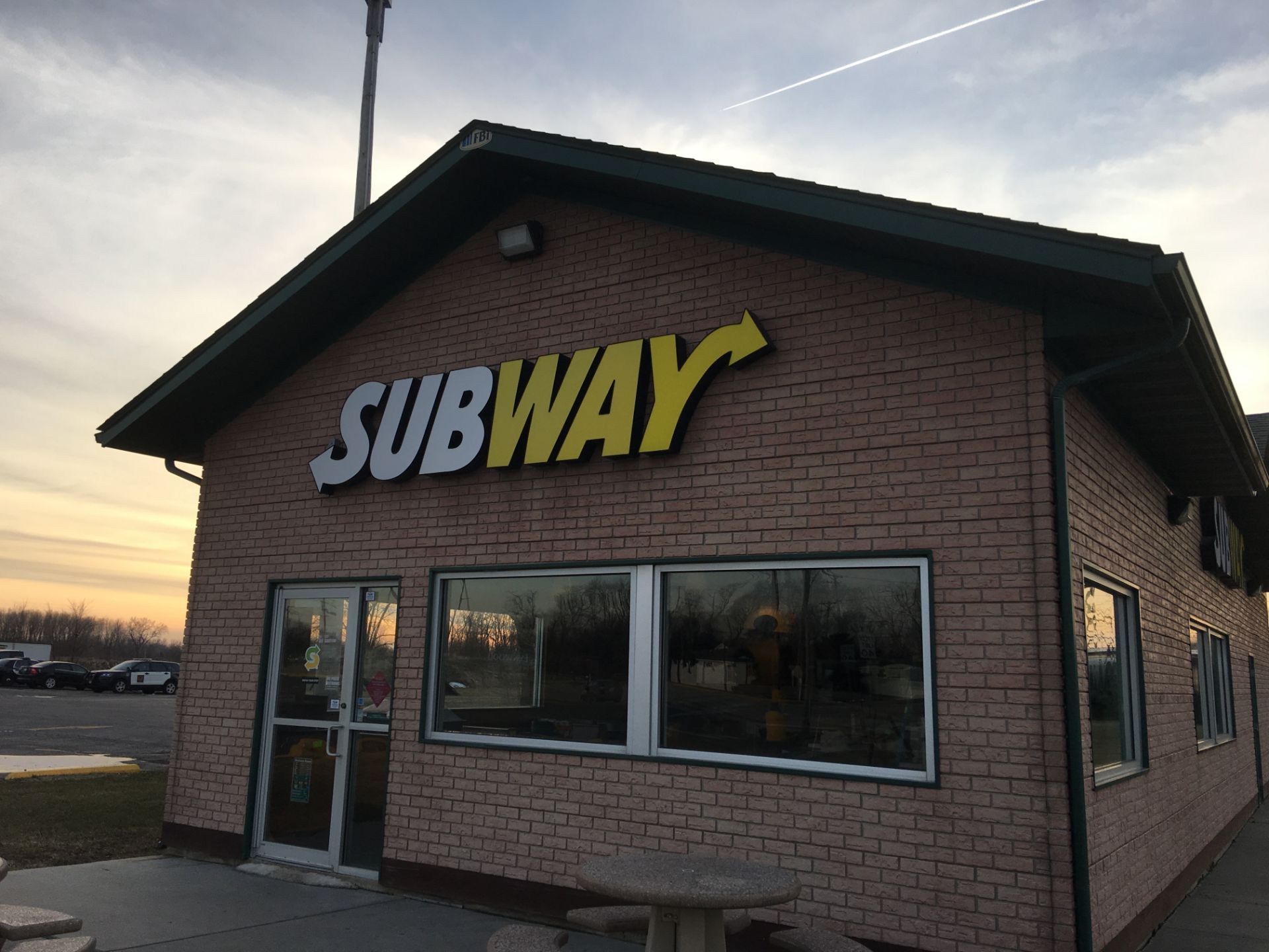 2 SUBWAY store front signs