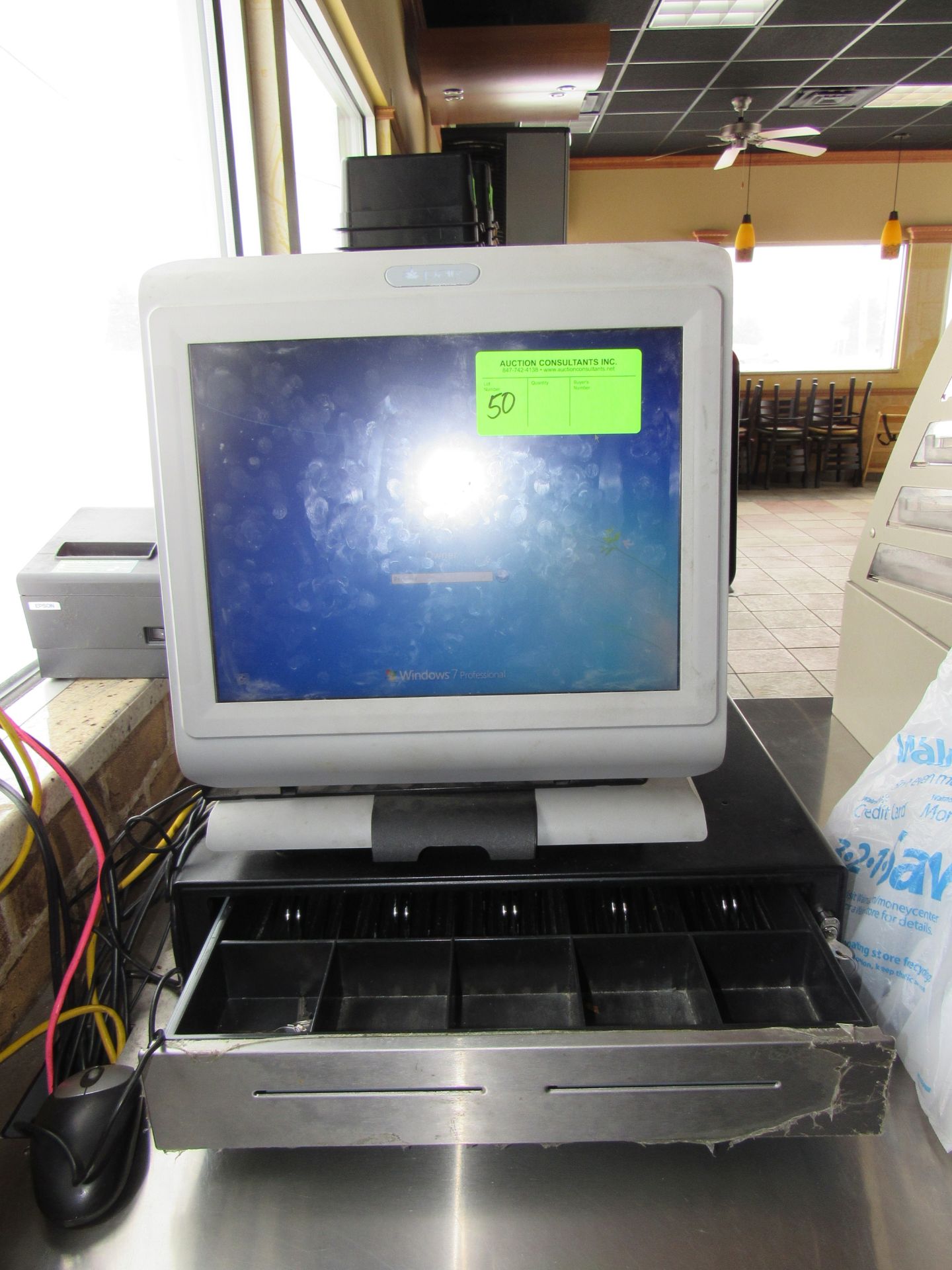 Par touchscreen POS System with Cashdrawer Printer keyboard and monitor