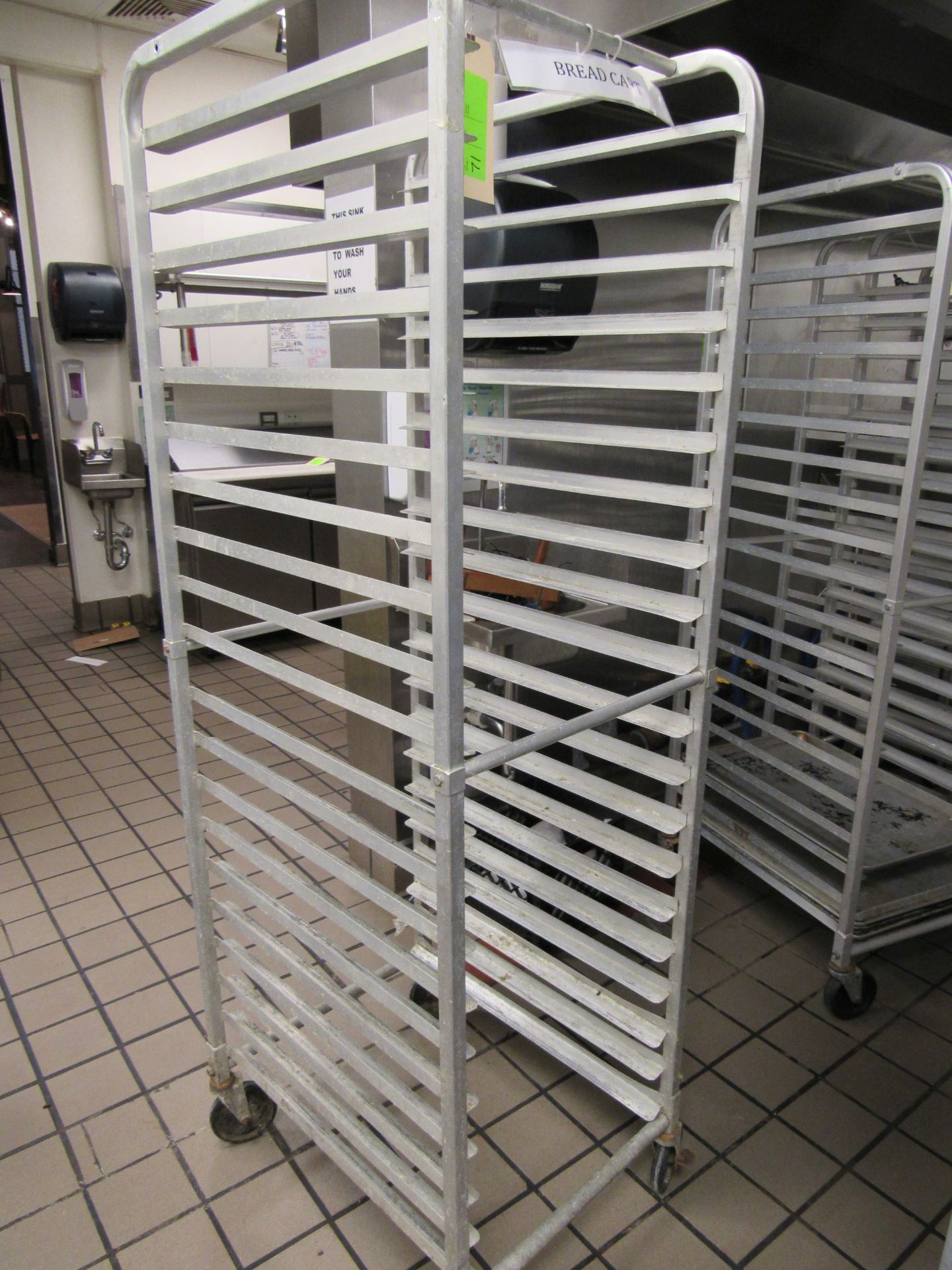 Royal sheet pan rack on casters