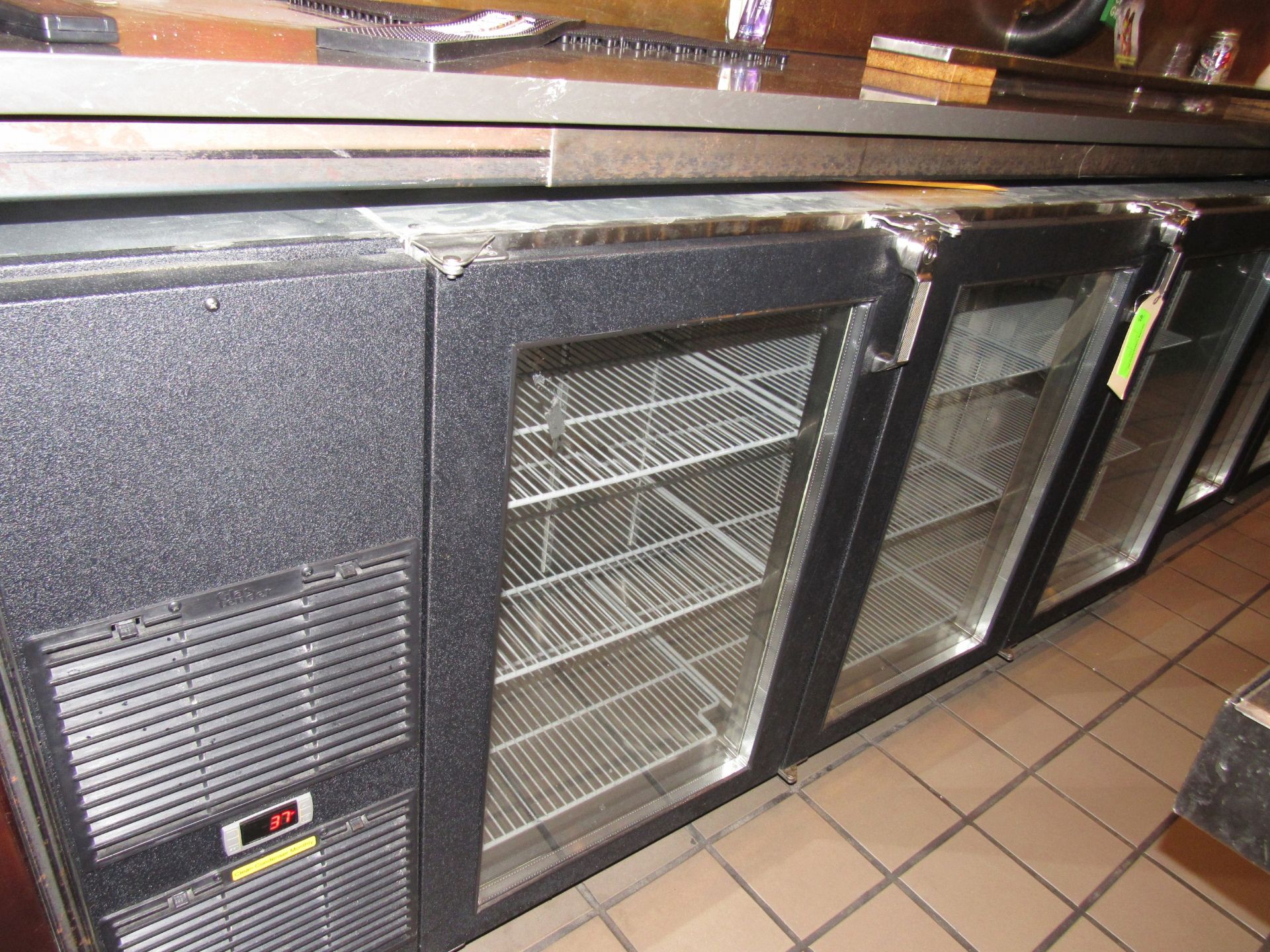 Glass Tender three-door bottle coolers,