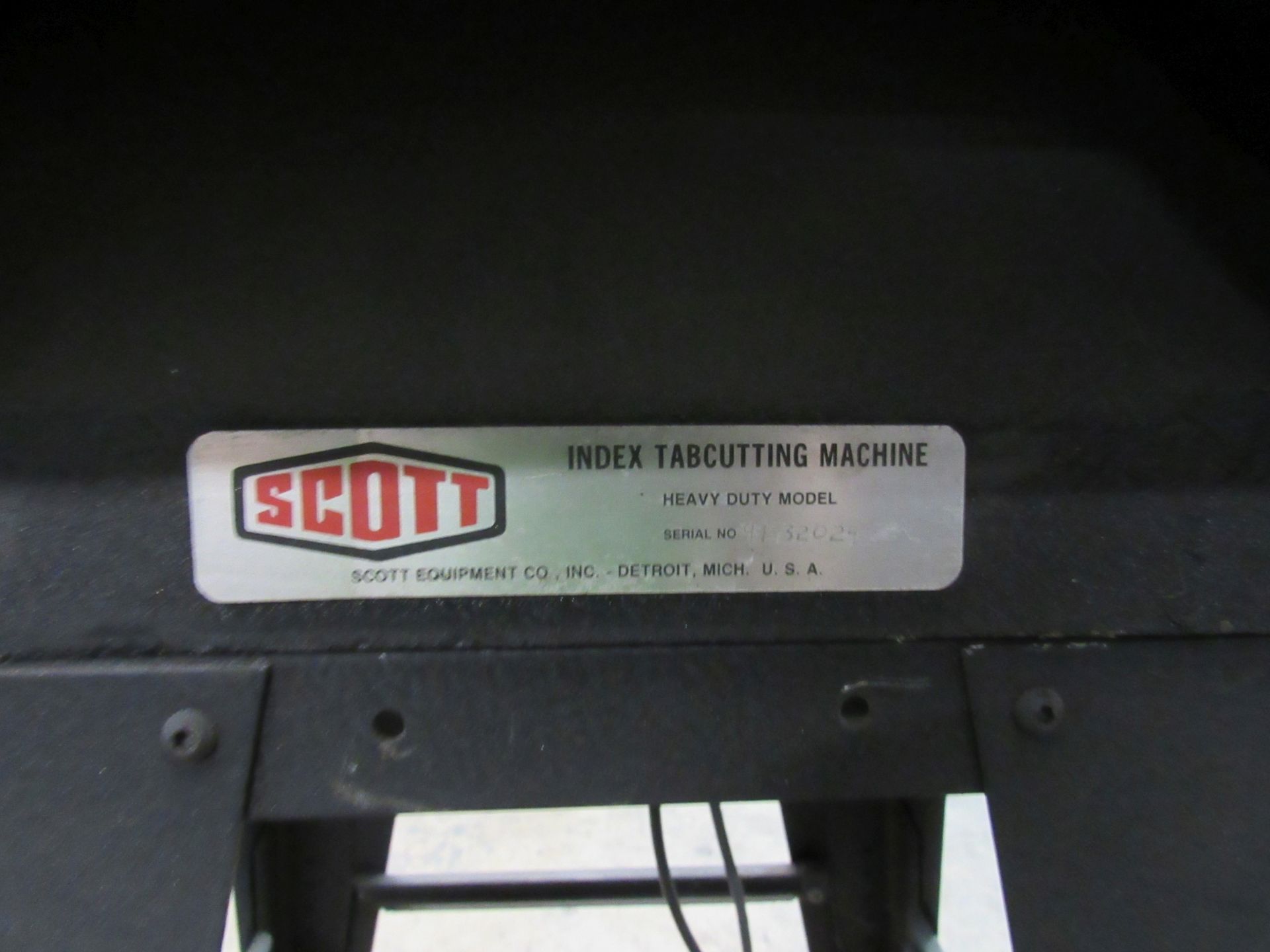 Tab cutter by Scott, serial 9T-32024 - Bild 2 aus 2
