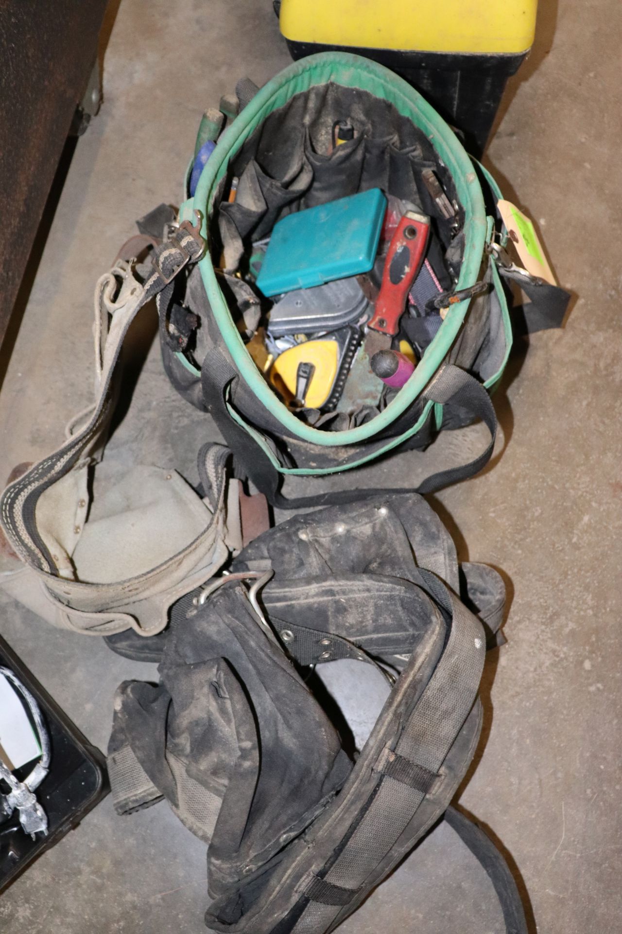 Three tool belts and contents