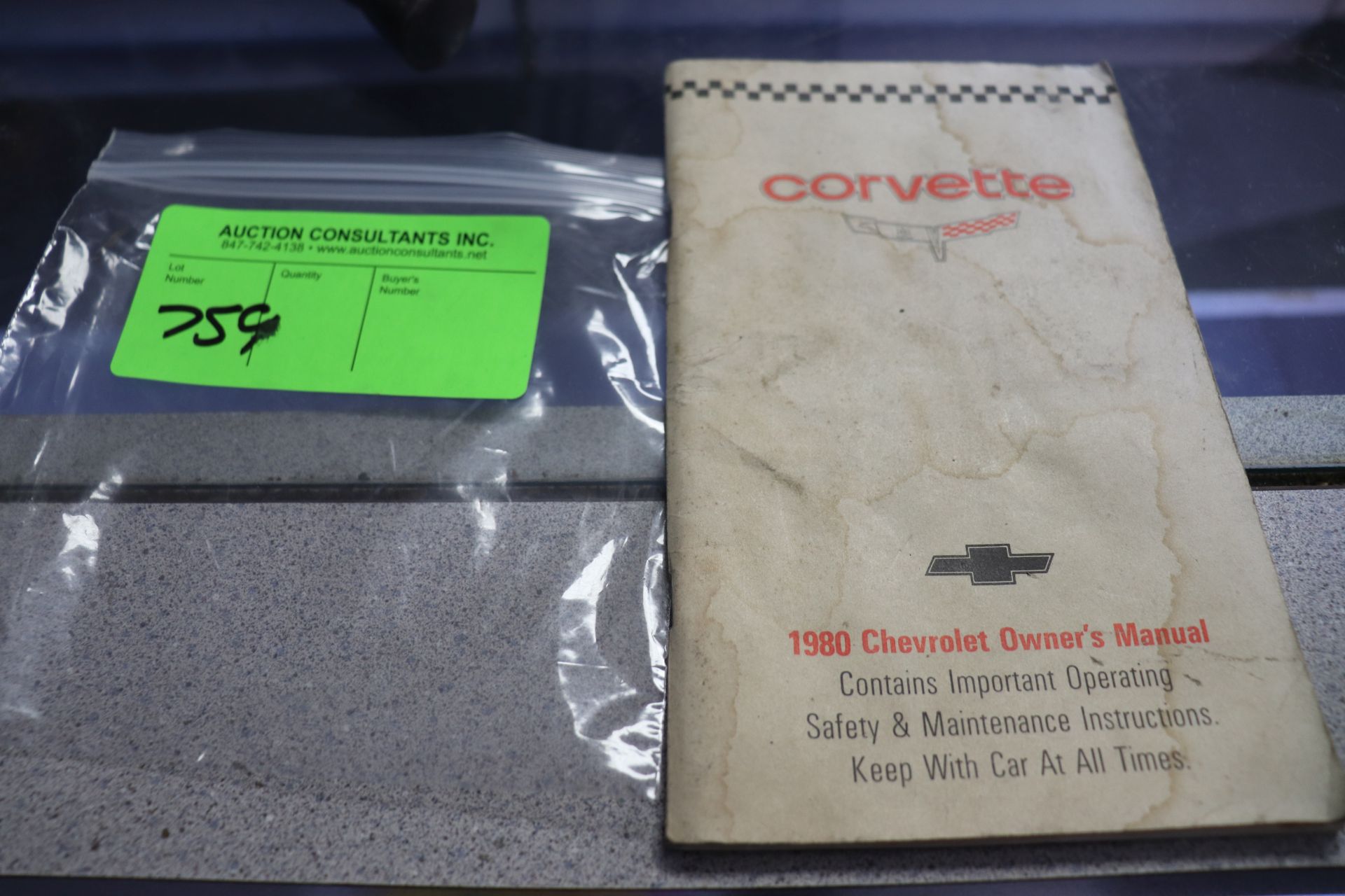 1980 Corvette owners manual