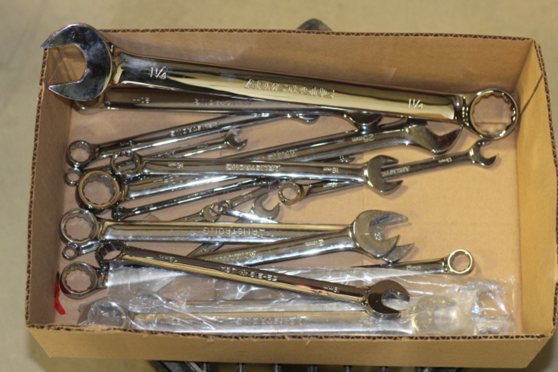 Box Lot of Misc. Combination Wrenches 19pcs