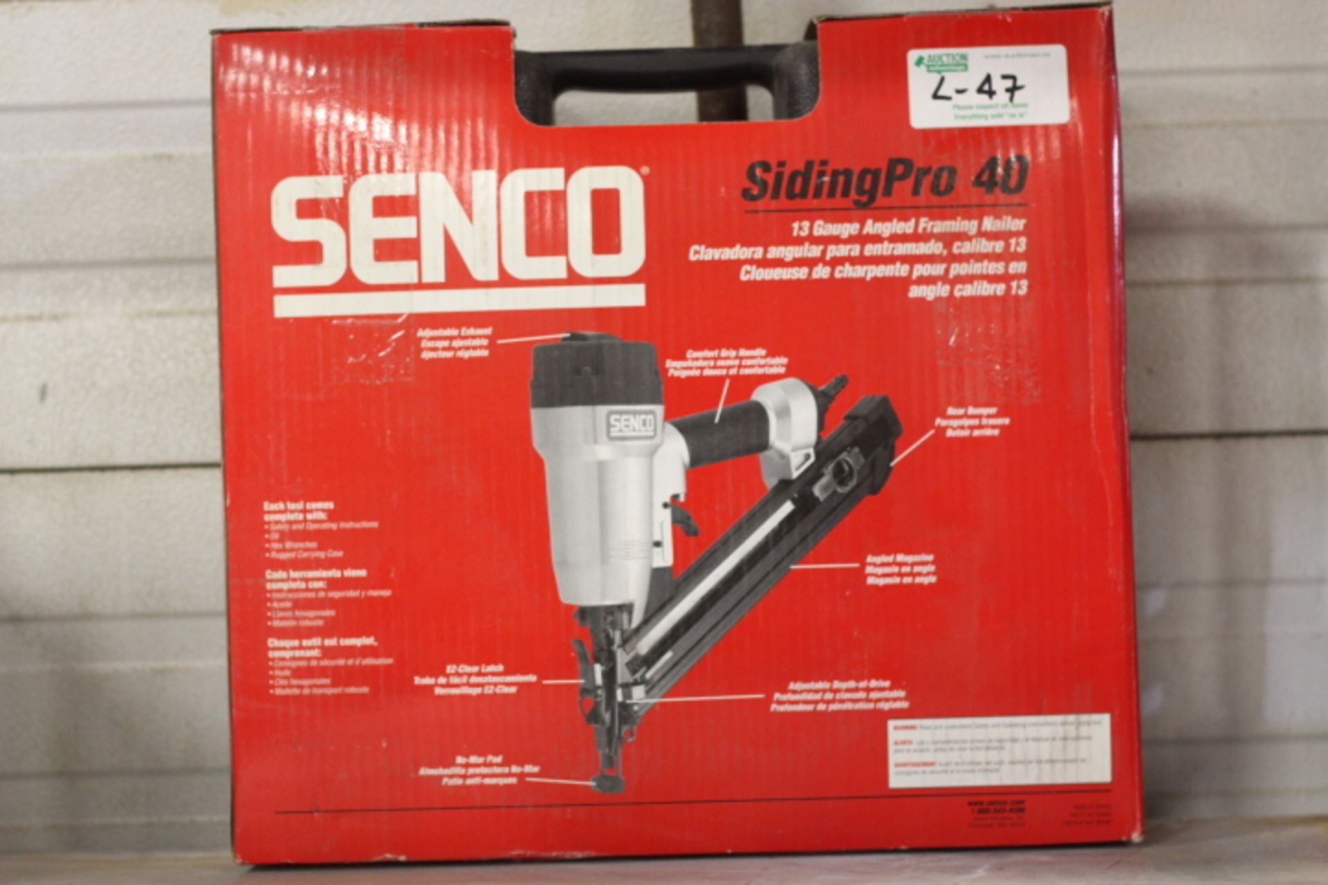 New Senco Siding Pro 40 13 Gauge Angled Framing Nailer