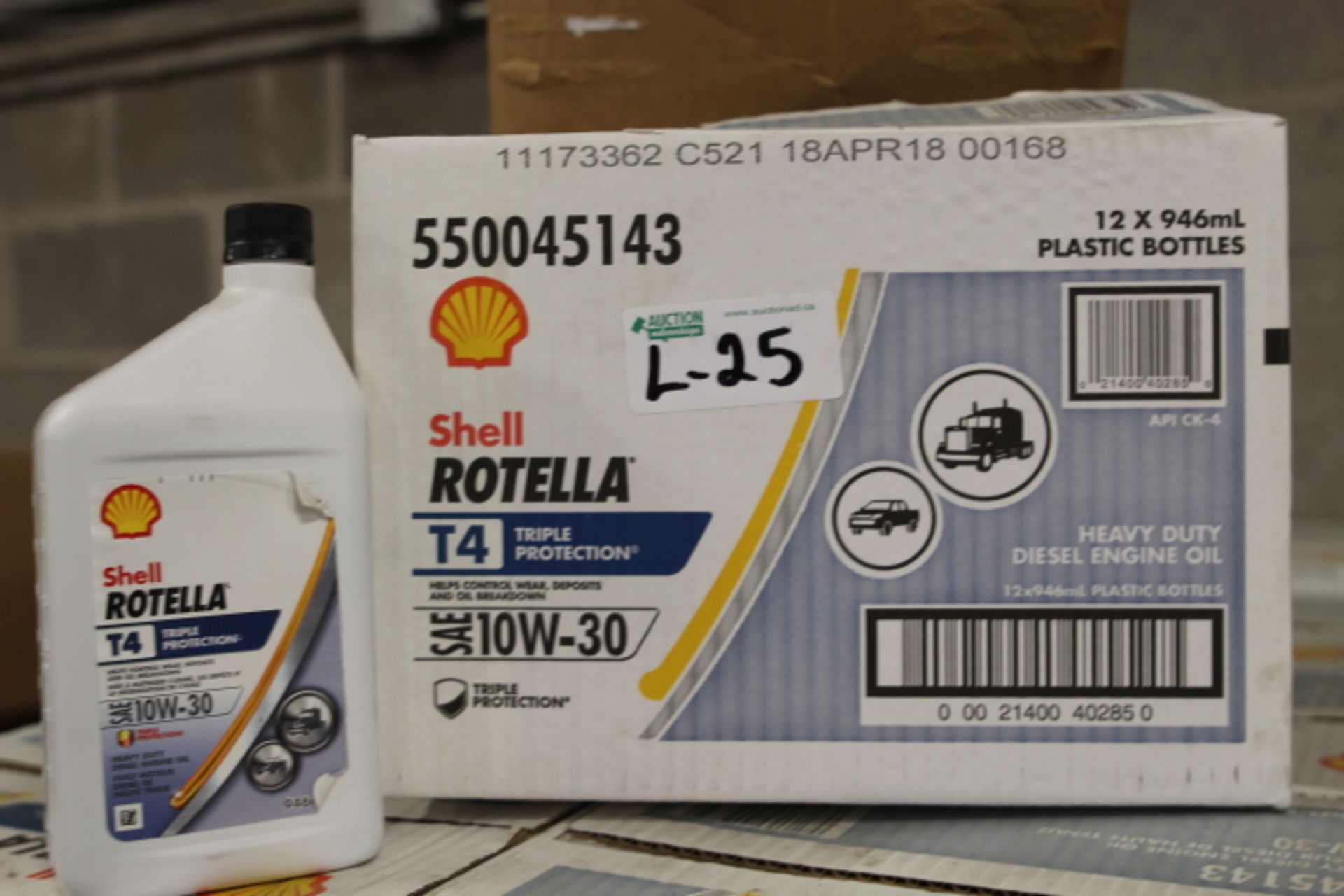 SHELL ROTELLA 10W-30 HD DIESEL MOTOR OIL (12 X 946ML)