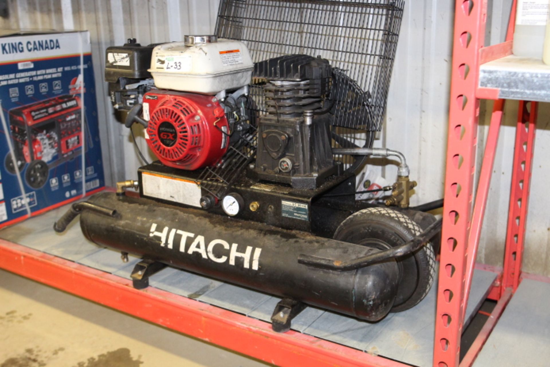 HITACHI MOBILE GAS POWERED AIR COMPRESSOR - Image 2 of 2