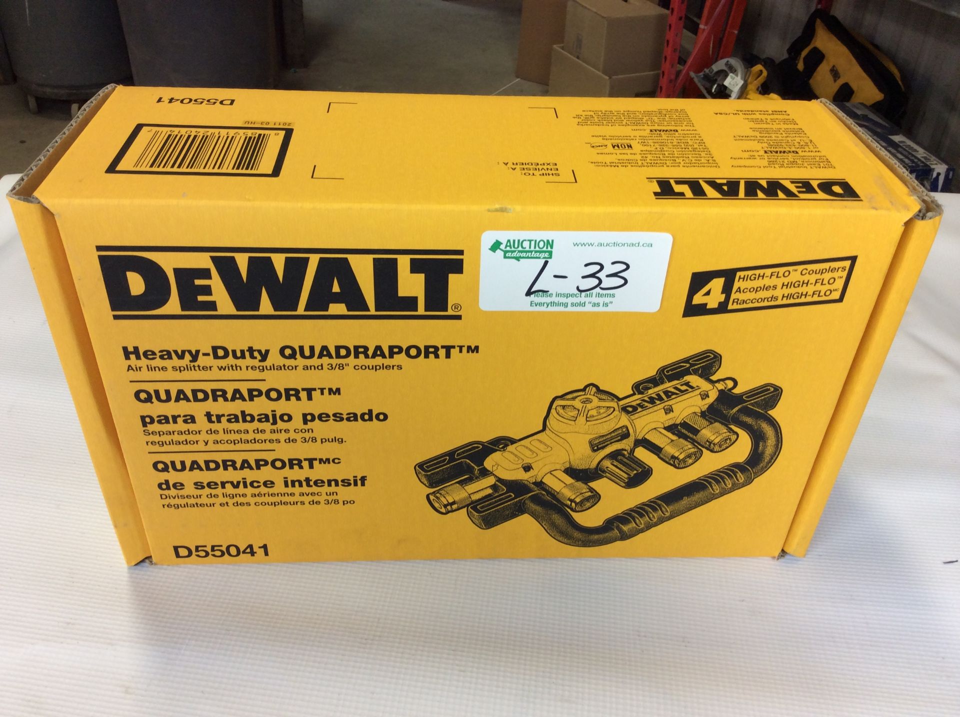 New Dewalt HD Quadport Airline Splitter