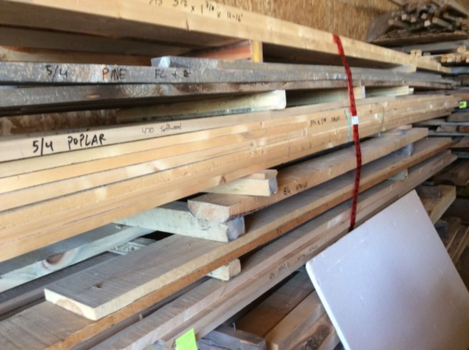 LOT OF ROUGH CUT LUMBER - B