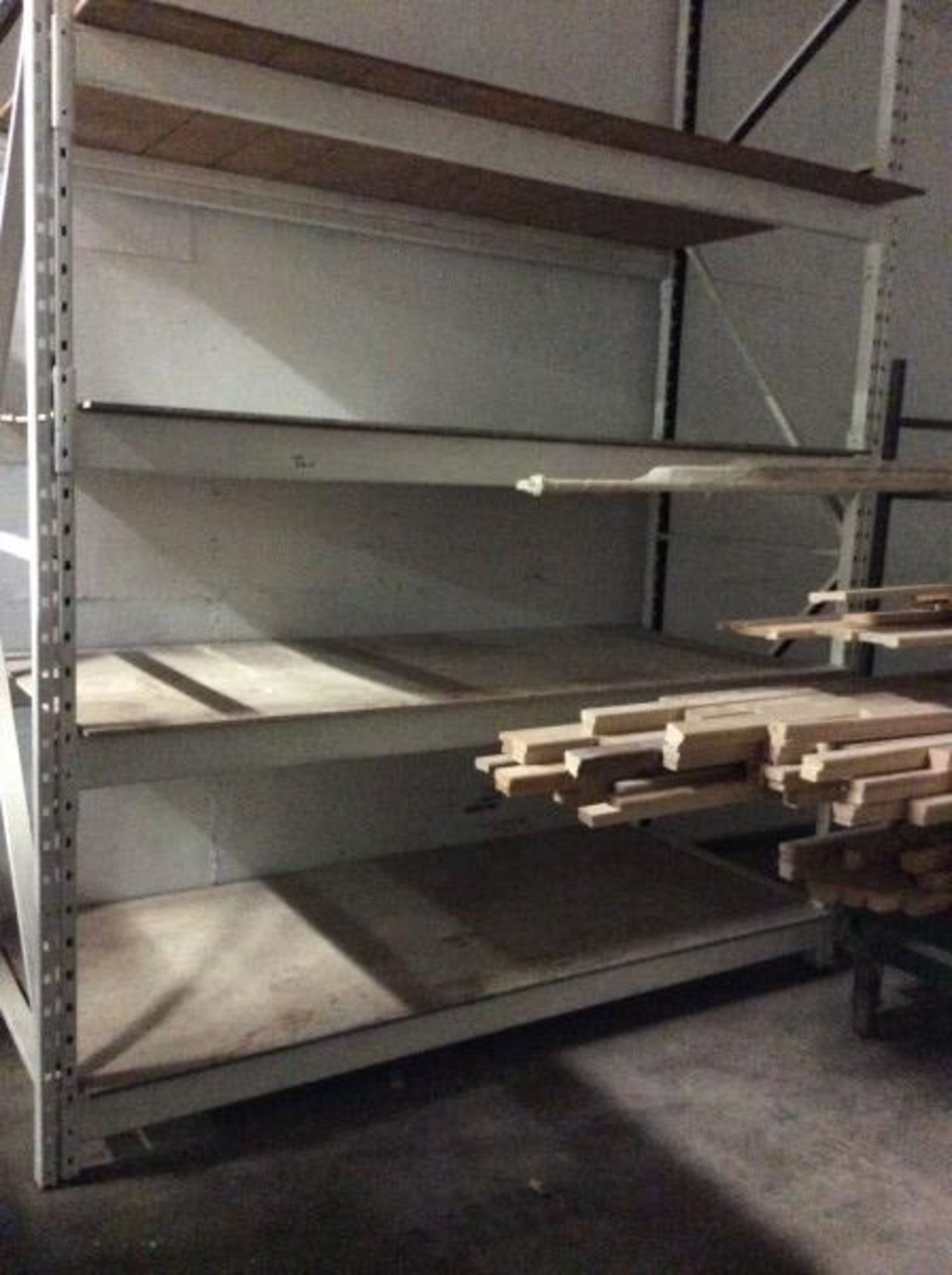 5 PALLET RACK SECTIONS - 8' BEAMS & APROX 11' HIGH - A