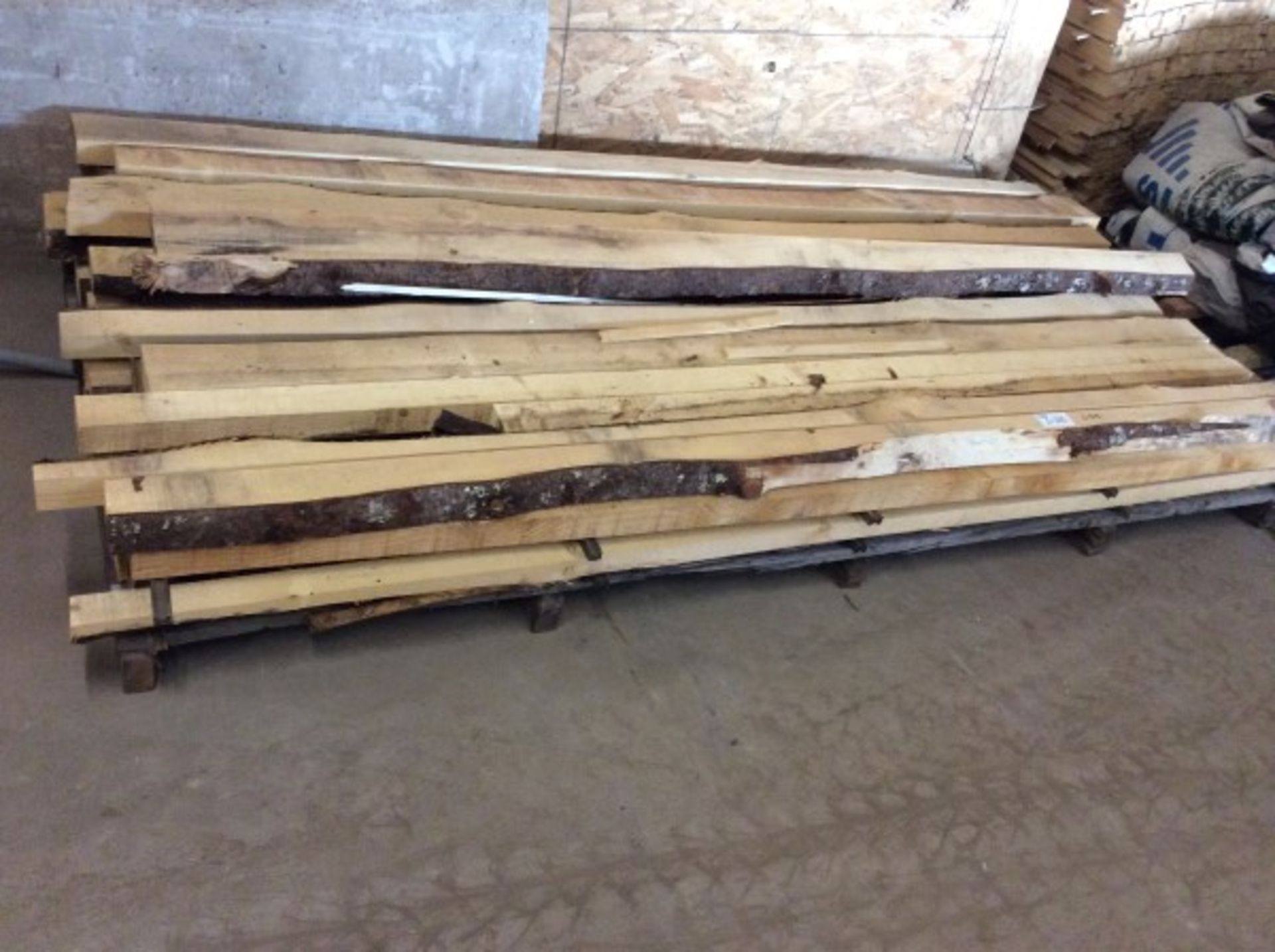 SKID LOT OF LIVE EDGE SPRUCE - D