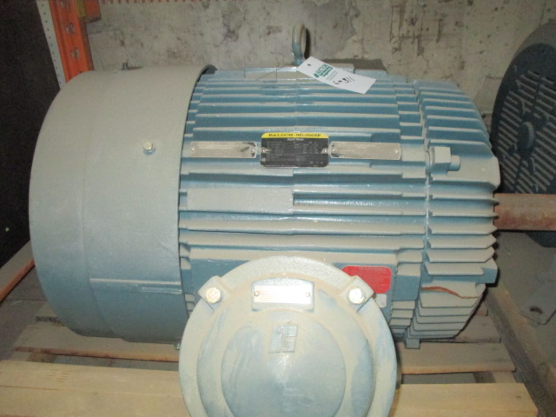 Baldor Electric Motor with Misc Fittings and Valve 100hp , 400 volt, 3phase, 133 amps