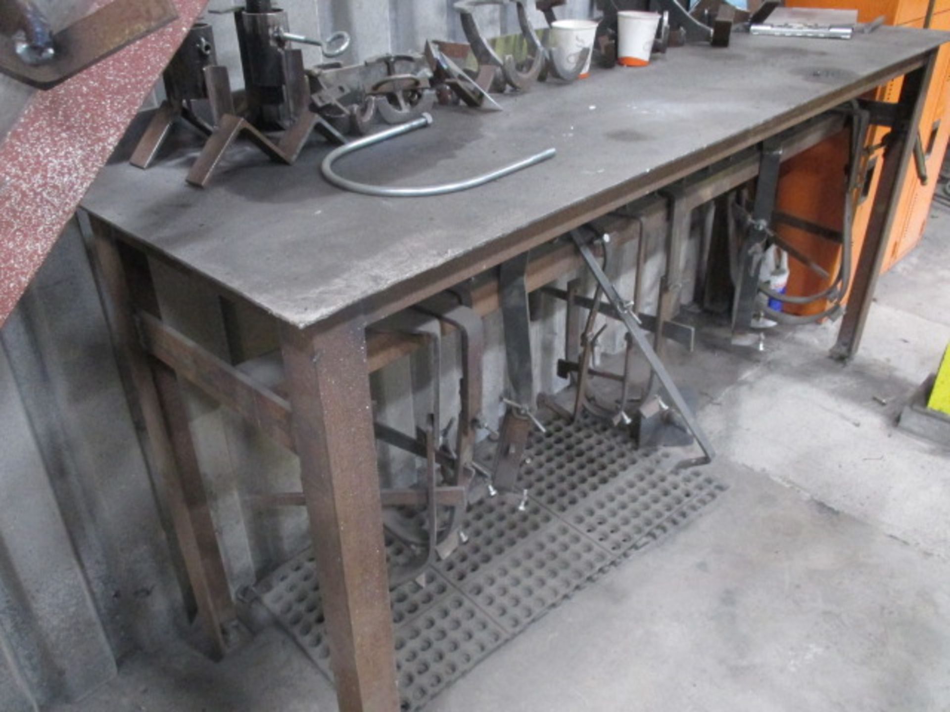 Metal Work Table and Contrents 78" X 22" ( Clamps and Hoblers) - Image 7 of 7