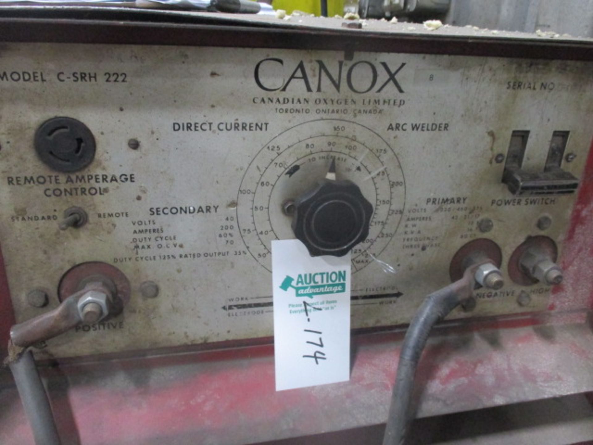 Canox CSRH-222 Stick Welder with Leads