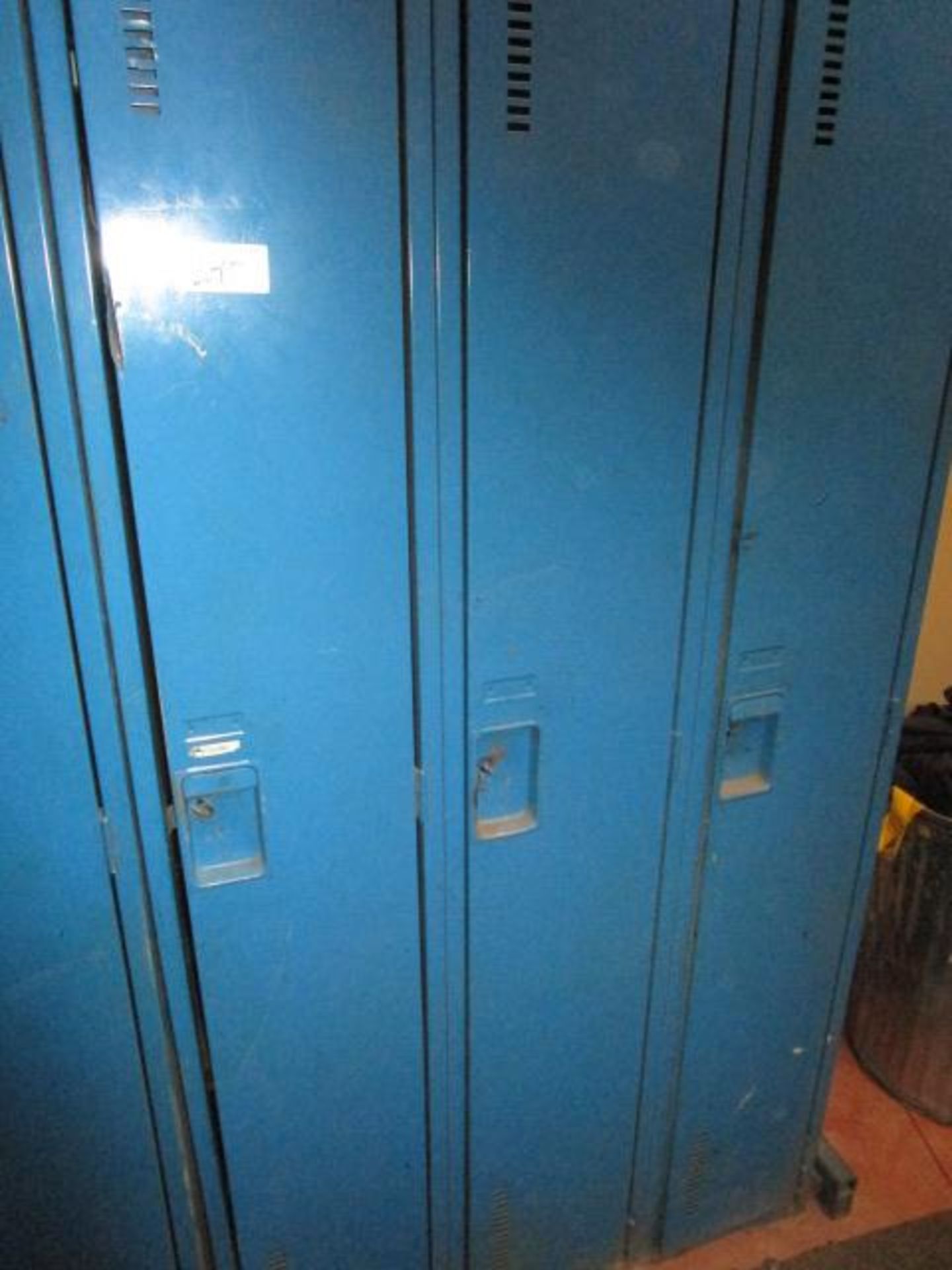 Bank of 3 Full Size Lockers